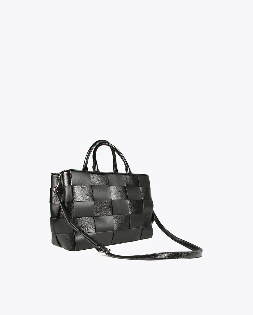 Braided tote bag