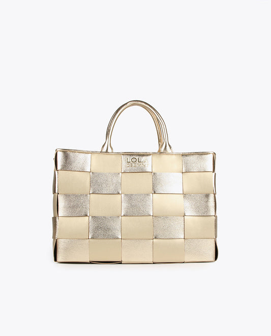 Braided tote bag