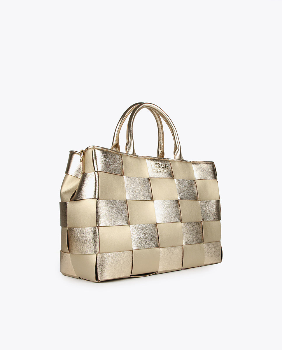 Braided tote bag