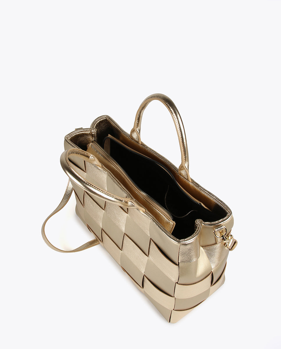 Braided tote bag