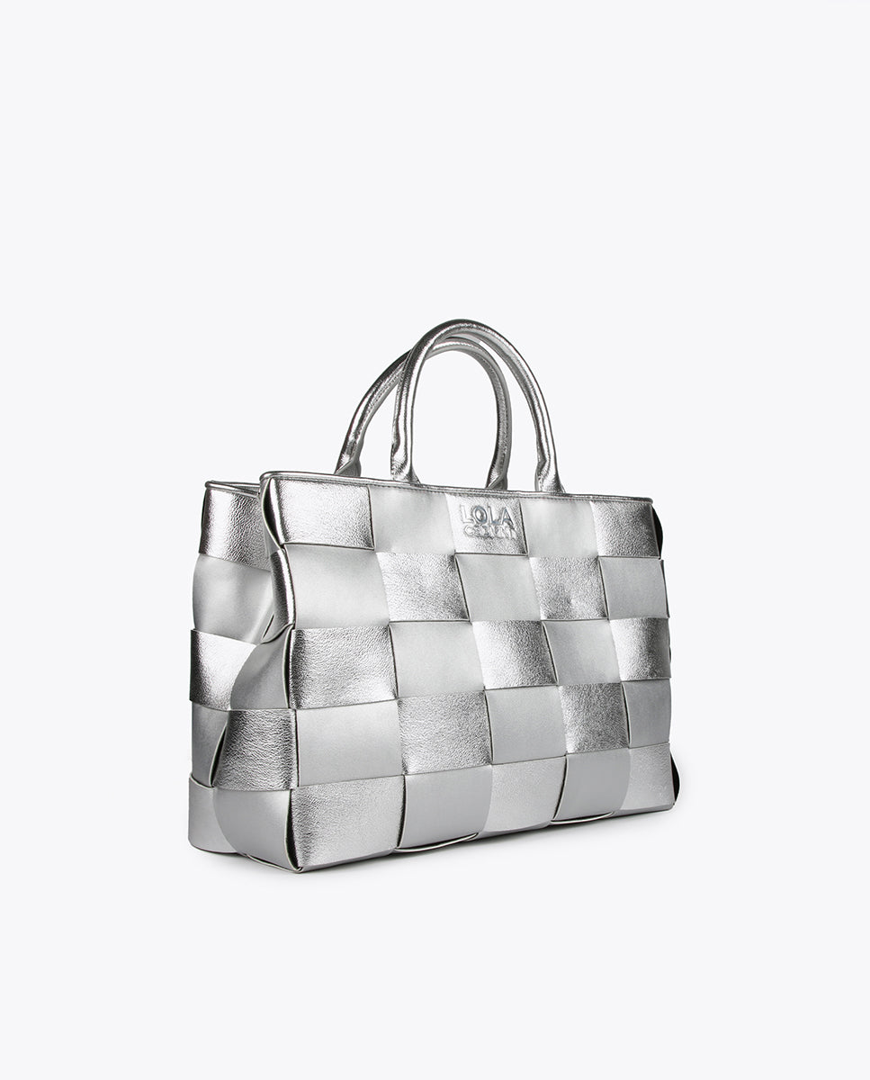 Braided tote bag
