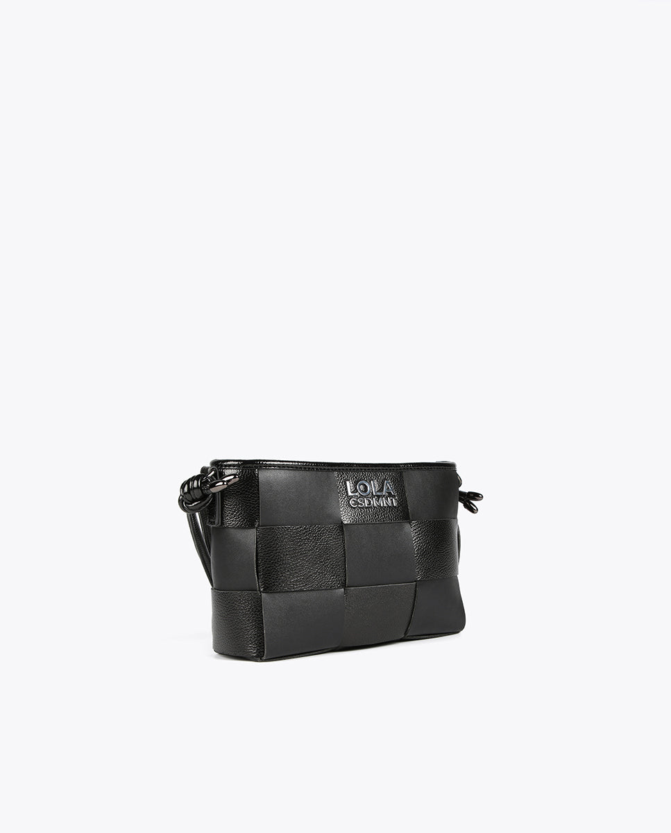 Braided crossbody bag