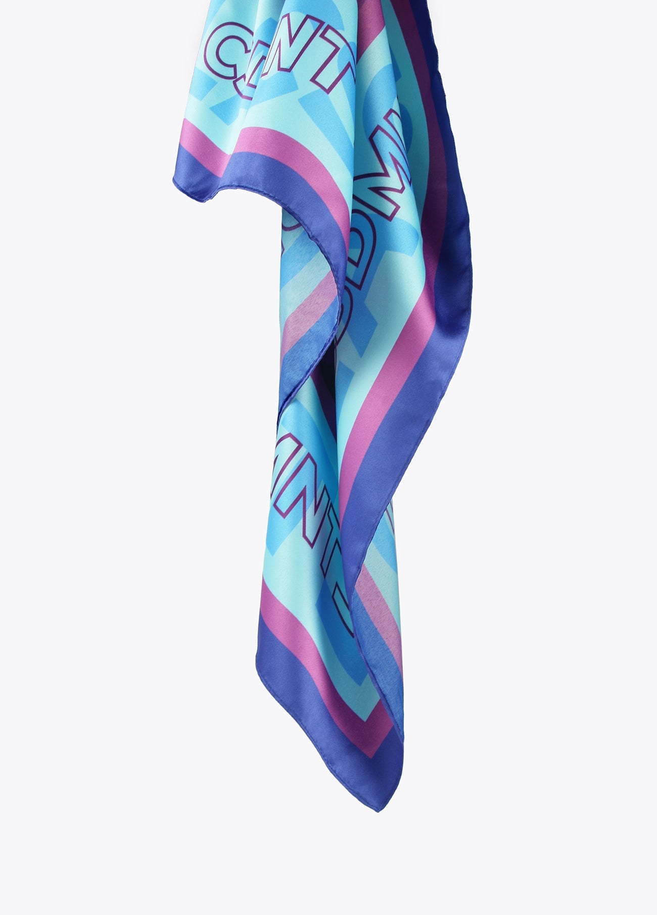 Blue animal print scarf