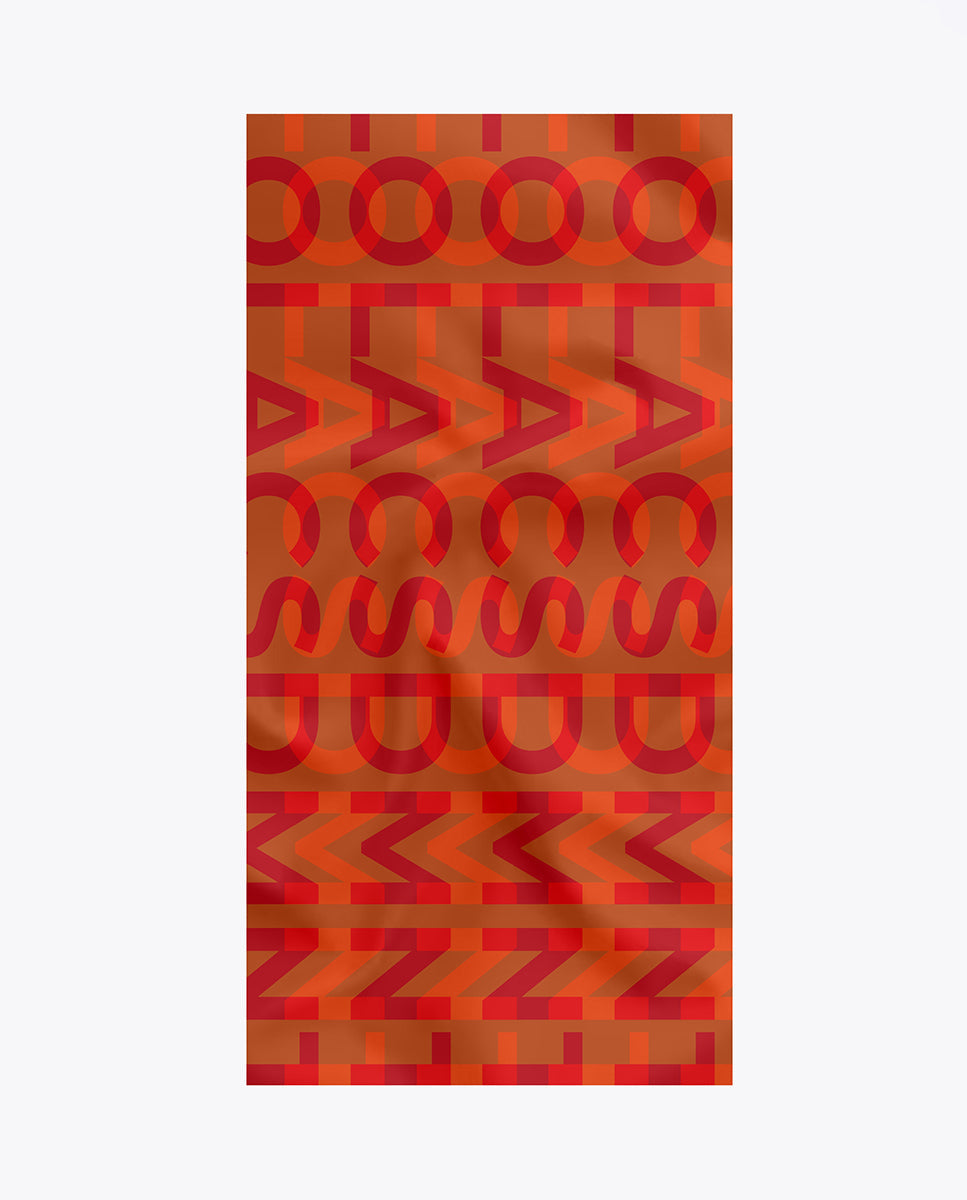 Orange logo scarf
