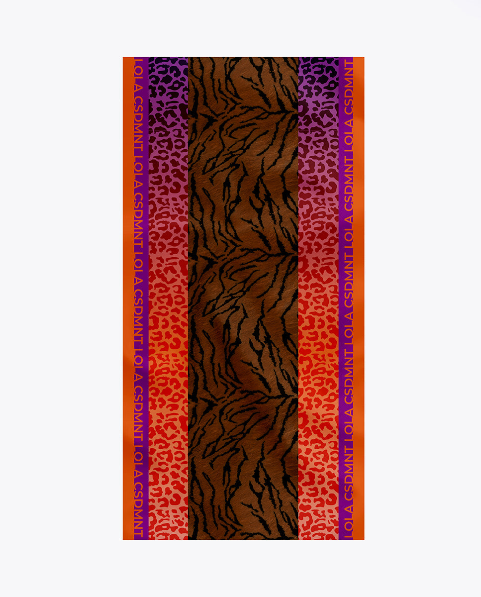 Animal print scarf