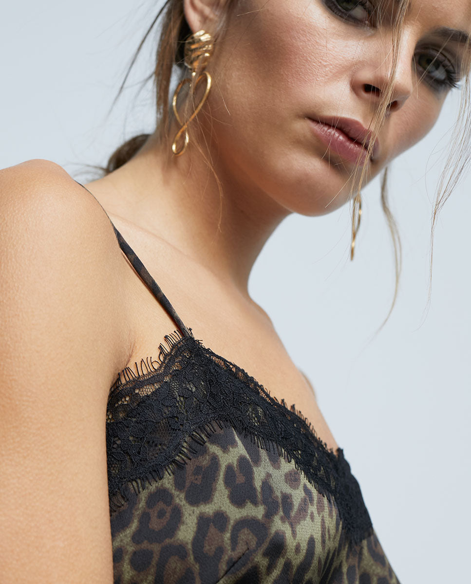 Animal print top