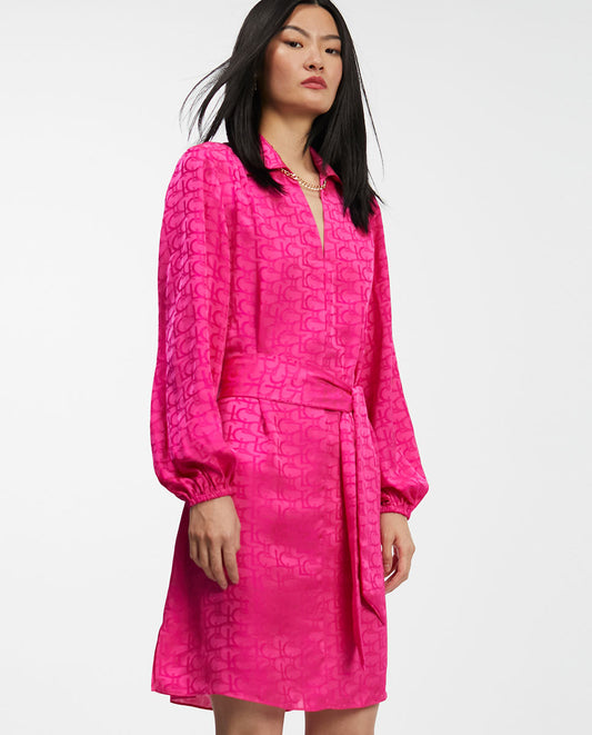 Logo print dress
