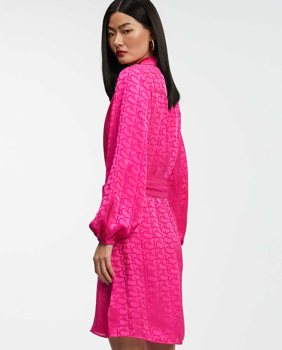 Logo print dress