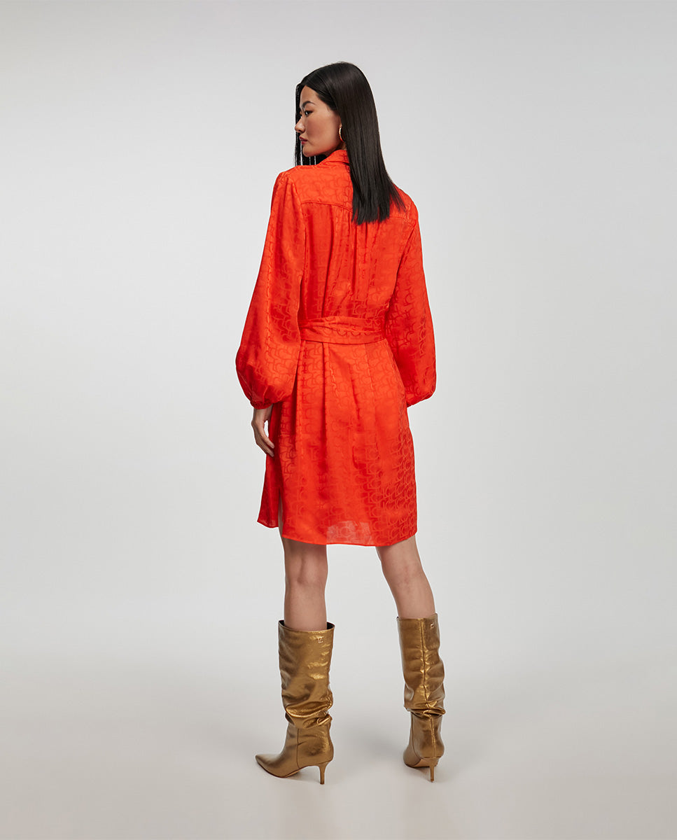 Logo print dress