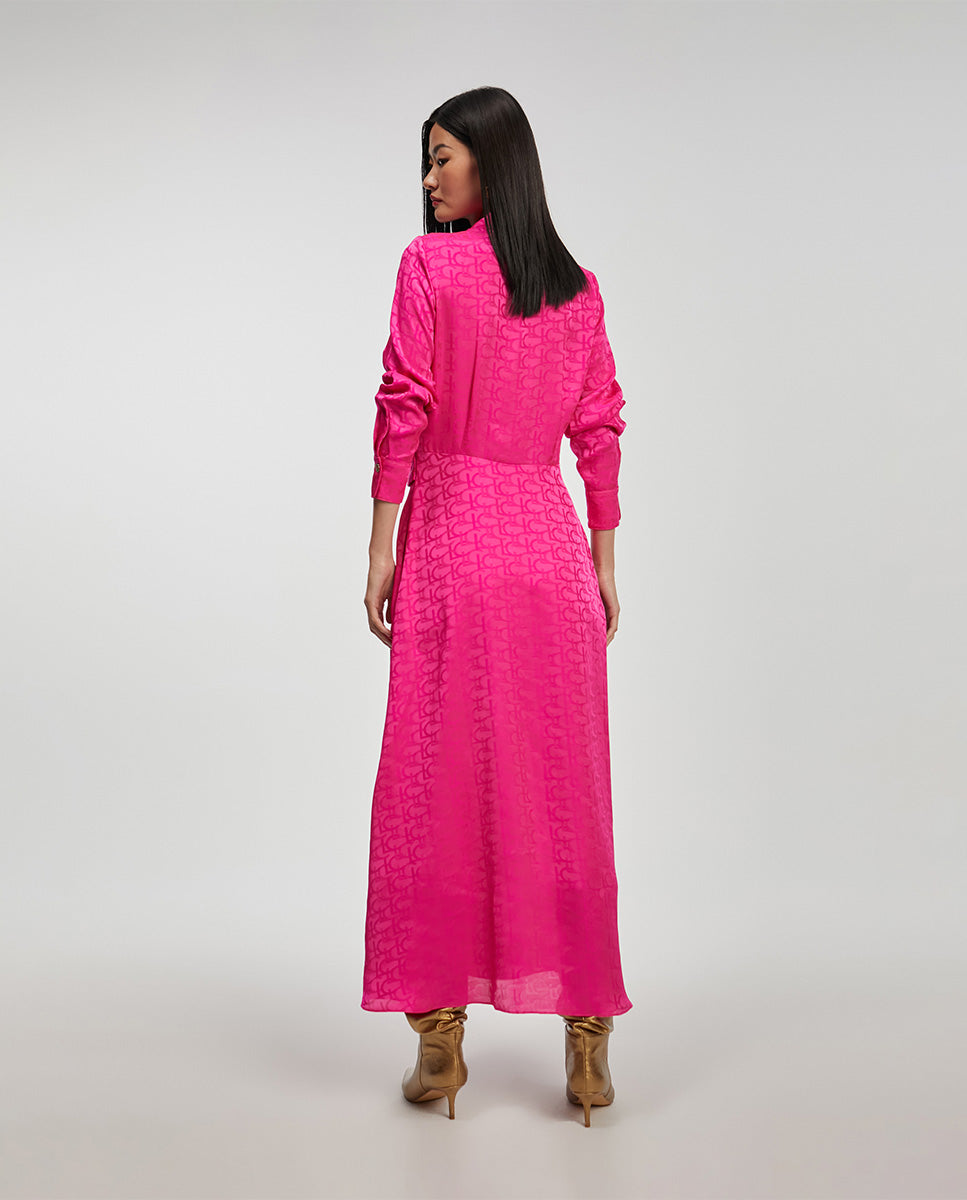 Logo print dress