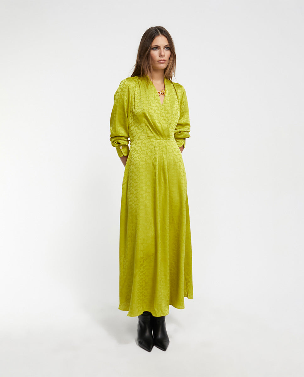 Logo print dress