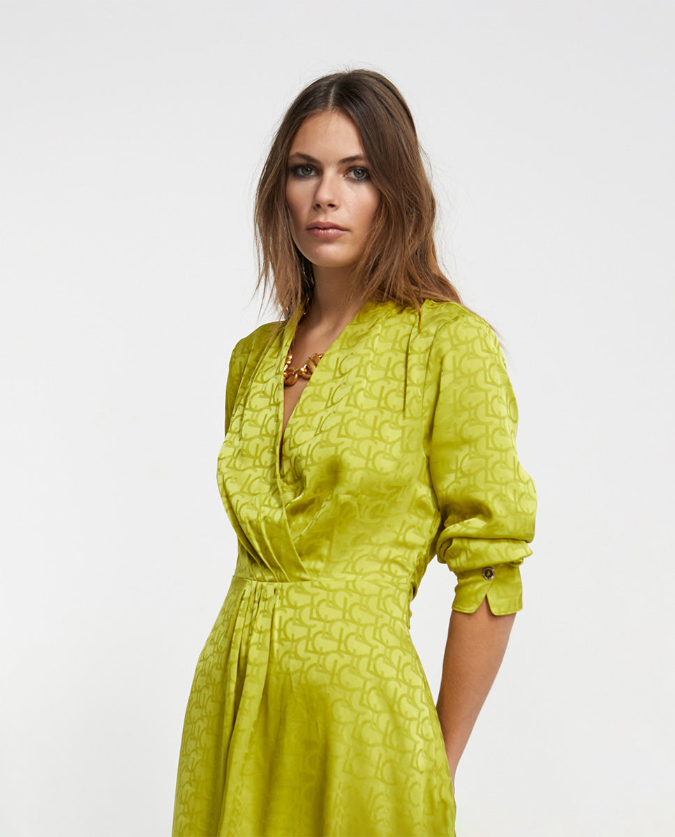 Logo print dress
