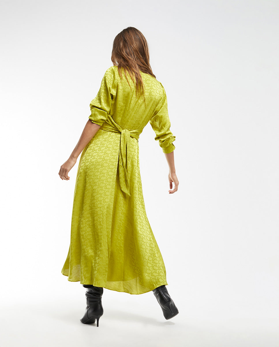 Logo print dress