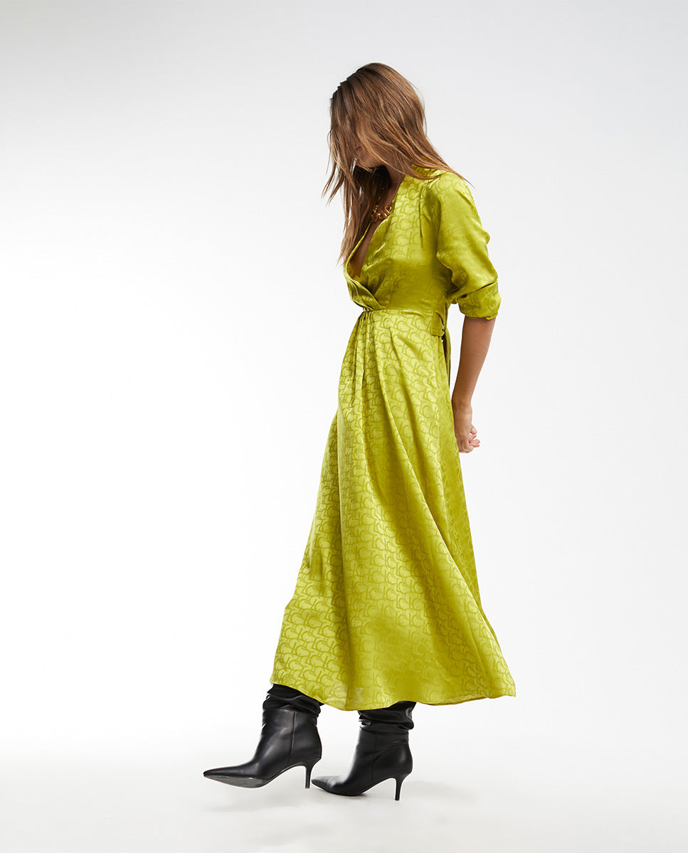 Logo print dress
