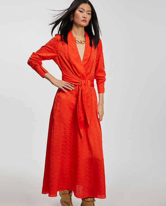 Logo print dress