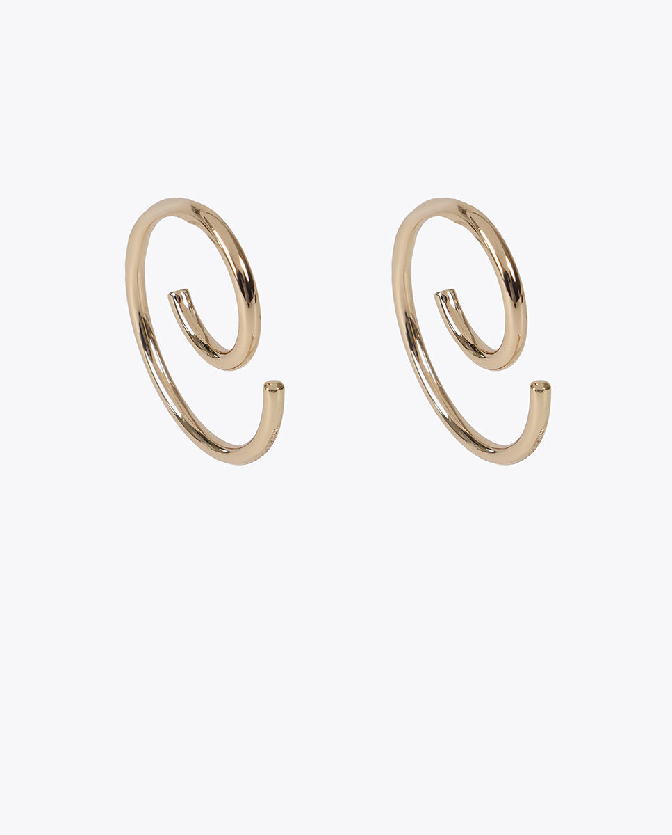 Bicolor Spiral Earrings