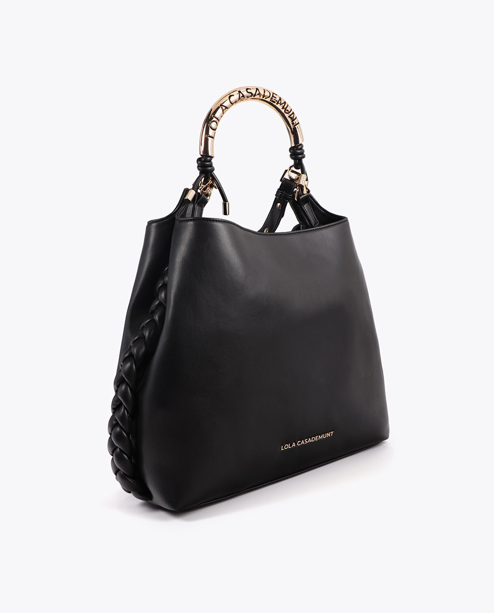 Customized Metallic Handle Shopper Bag