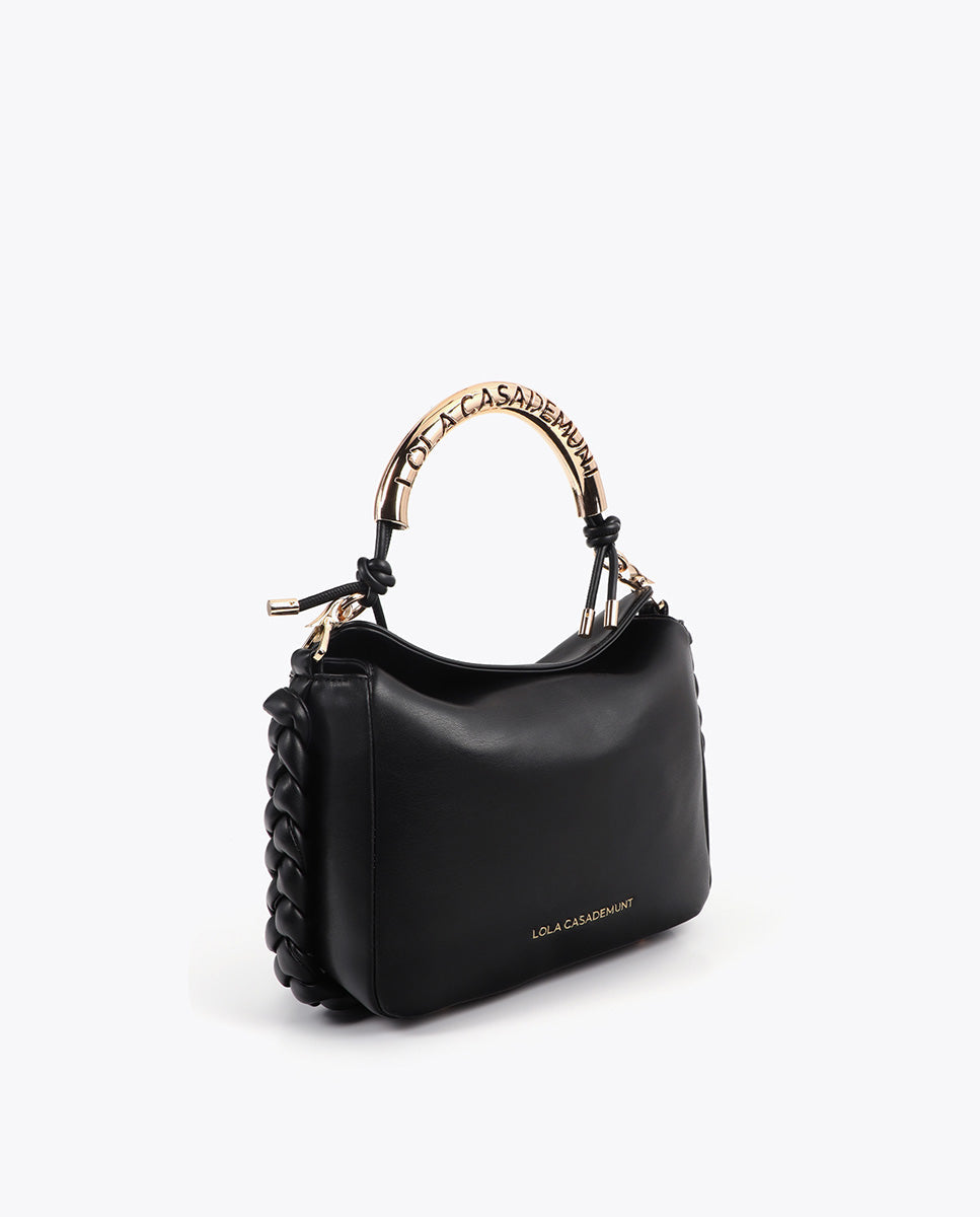 Customizable Metallic Handle Crossbody