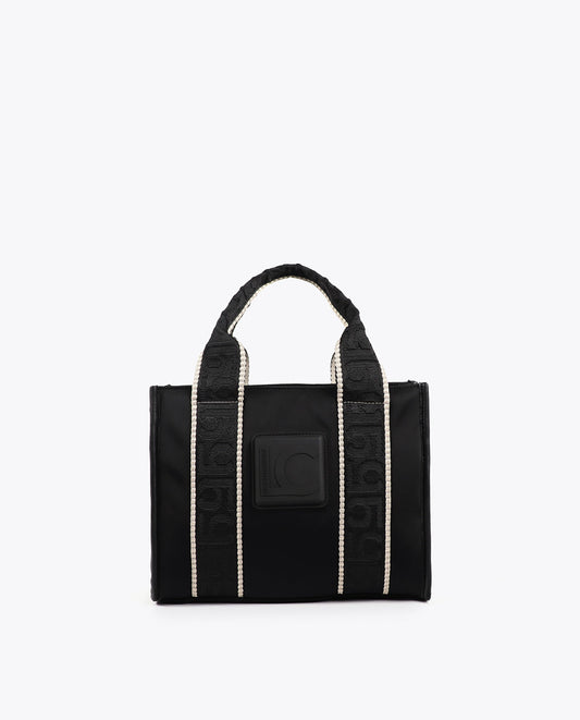 Neoprene Fabric Mini Shopper with Tone-On-Tone Silicon Logo