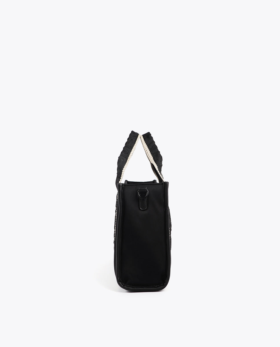 Neoprene Fabric Mini Shopper with Tone-On-Tone Silicon Logo