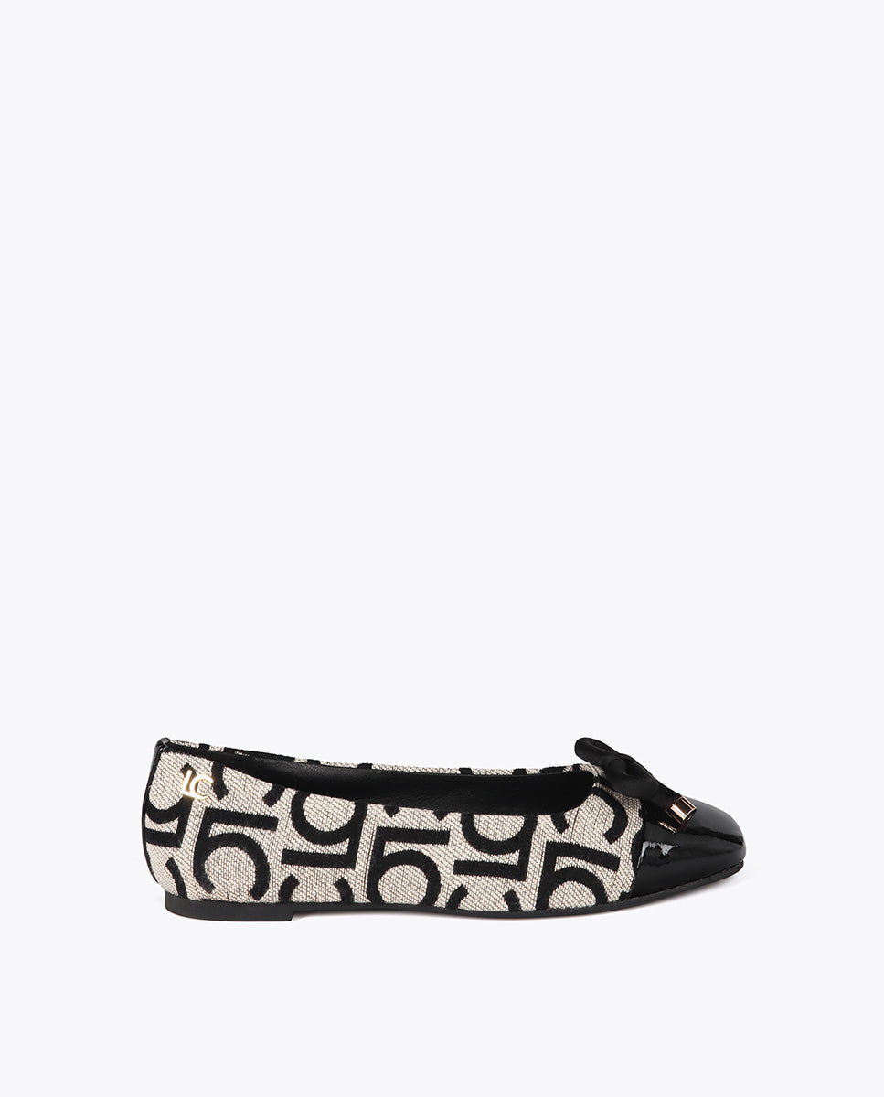 Round Toe Ballerina with Front Bow