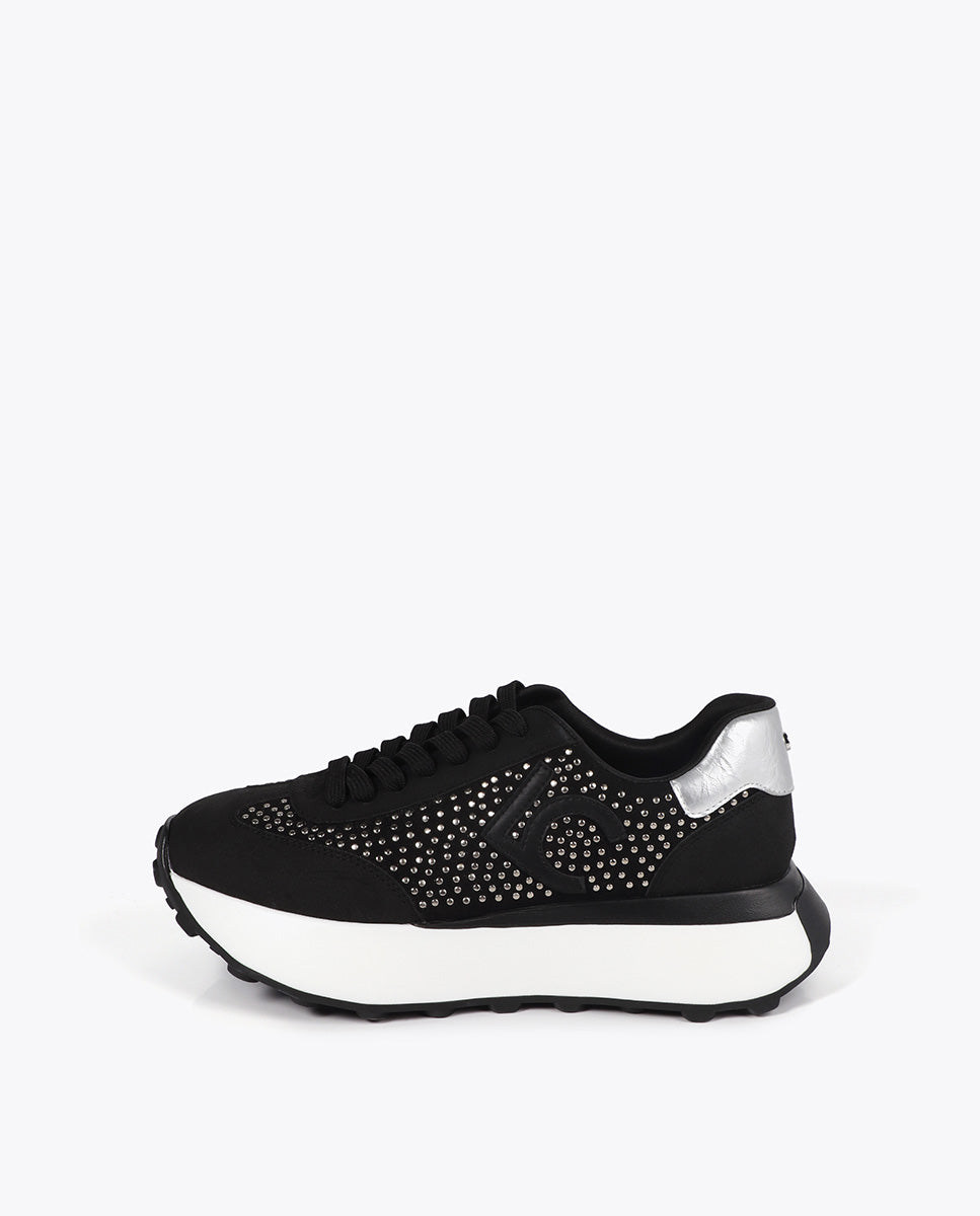 Platform Sneakers with Metallic Studs