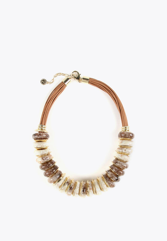 LS2403051-Brown-Multi-piece necklace