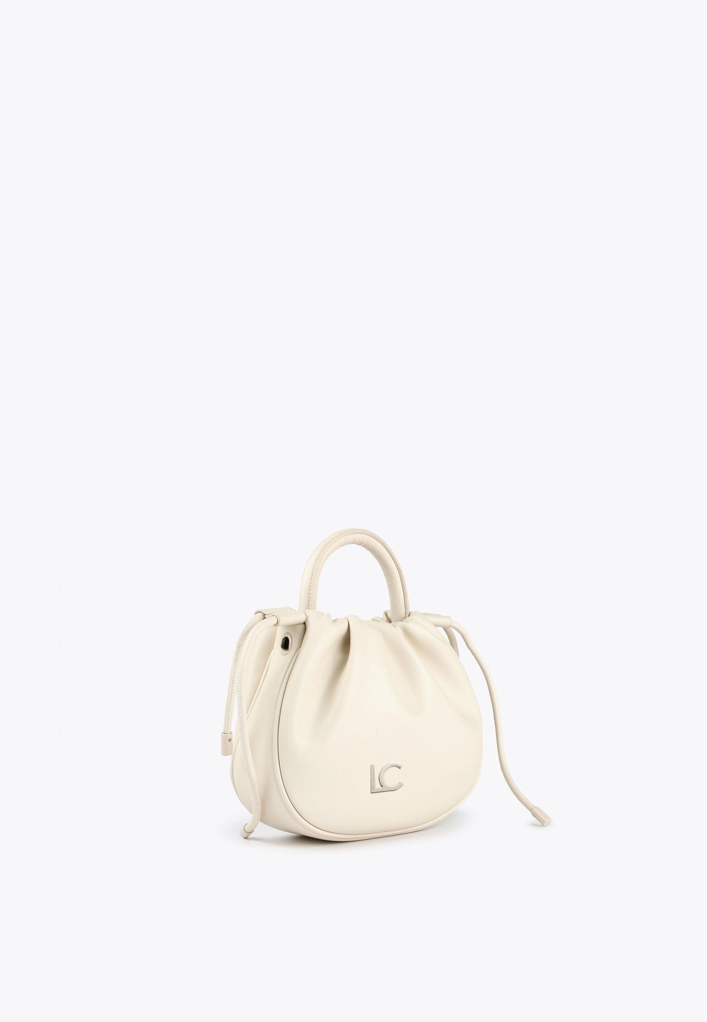 LS2404007-Ecru-Crossbody bag with raised logo
