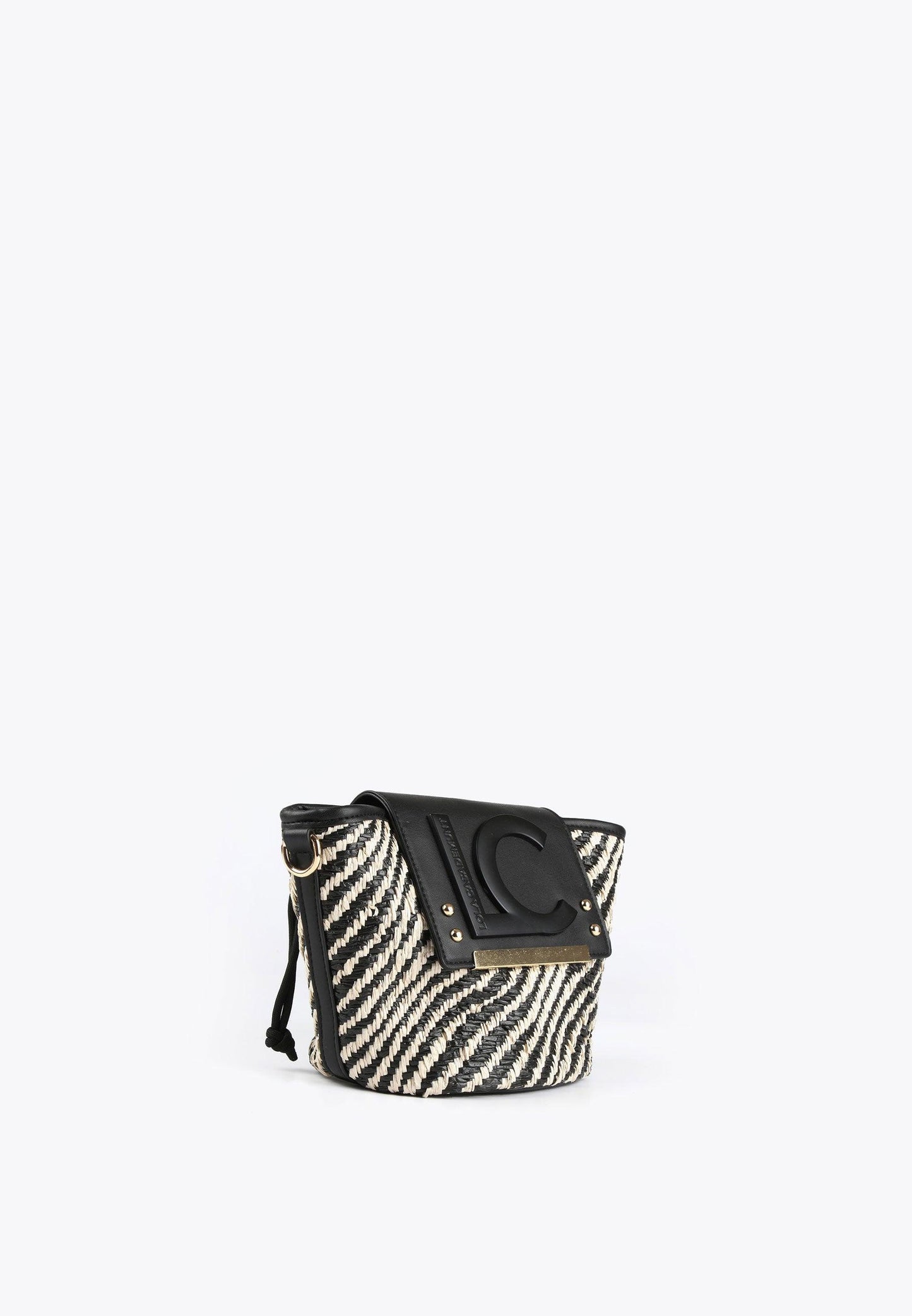 LS2404038-Black-Ecru-Mini basket-style crossbody bag