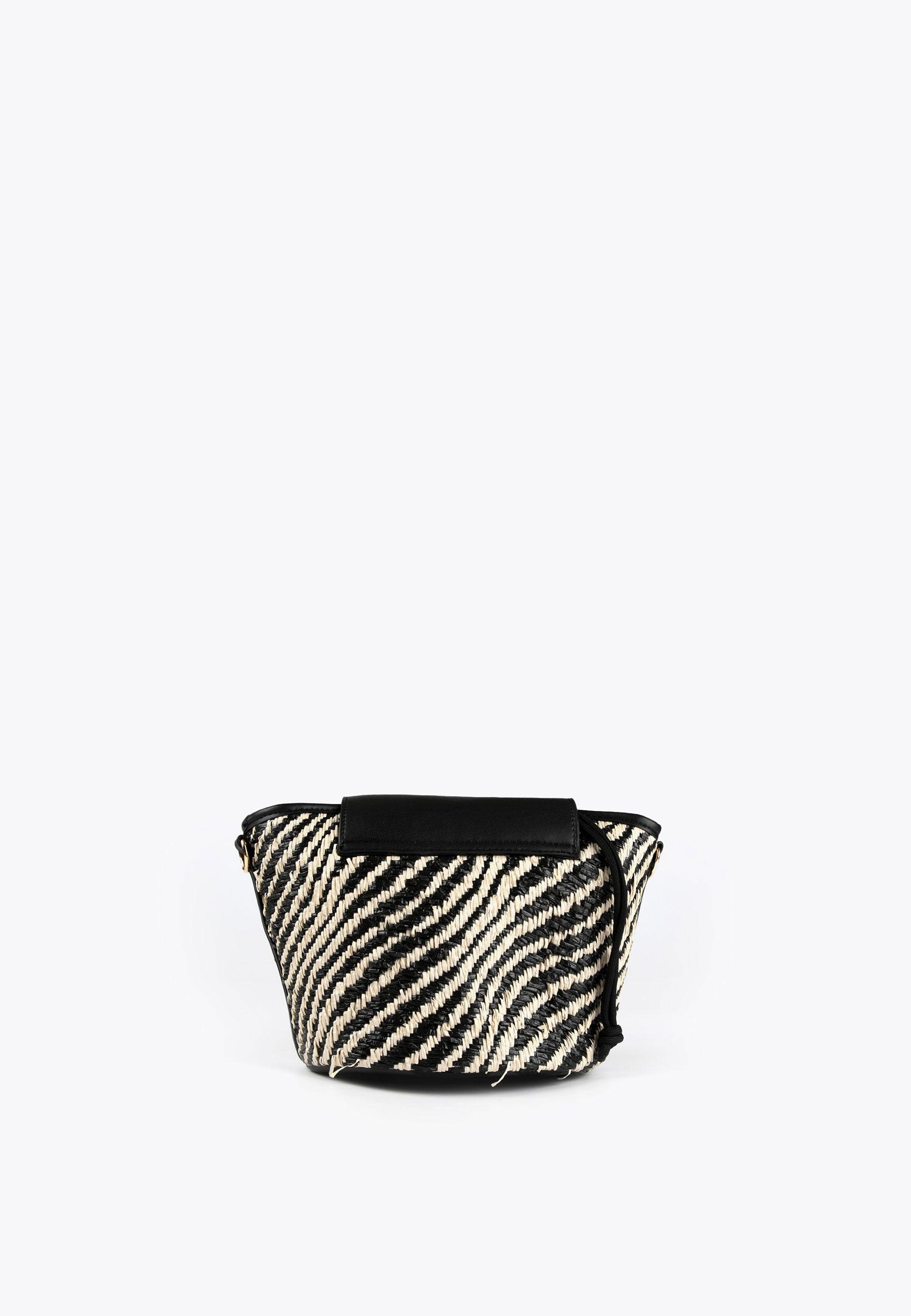 LS2404038-Black-Ecru-Mini basket-style crossbody bag