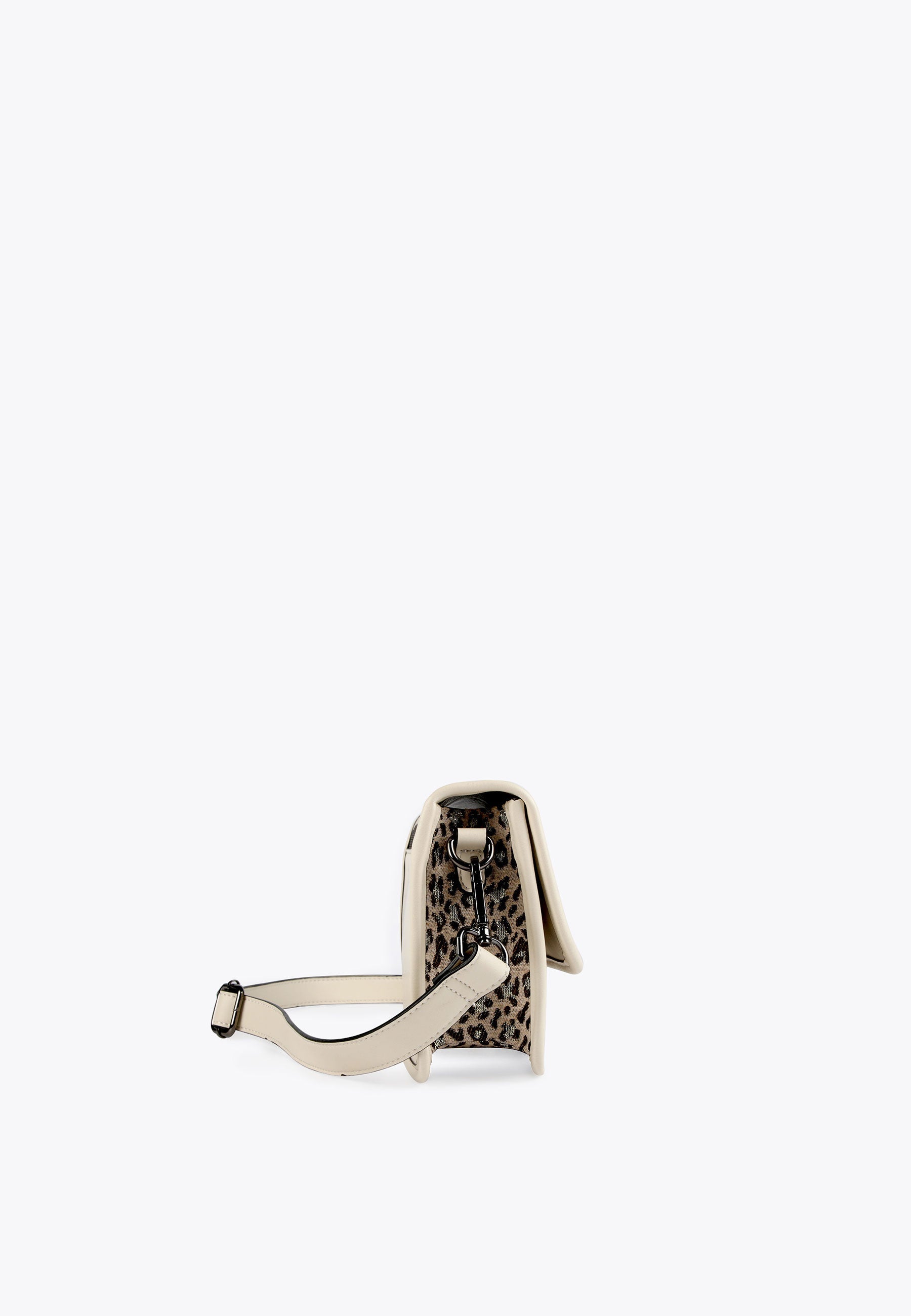 LS2404044-Ecru-Metal-Animal print crossbody bag