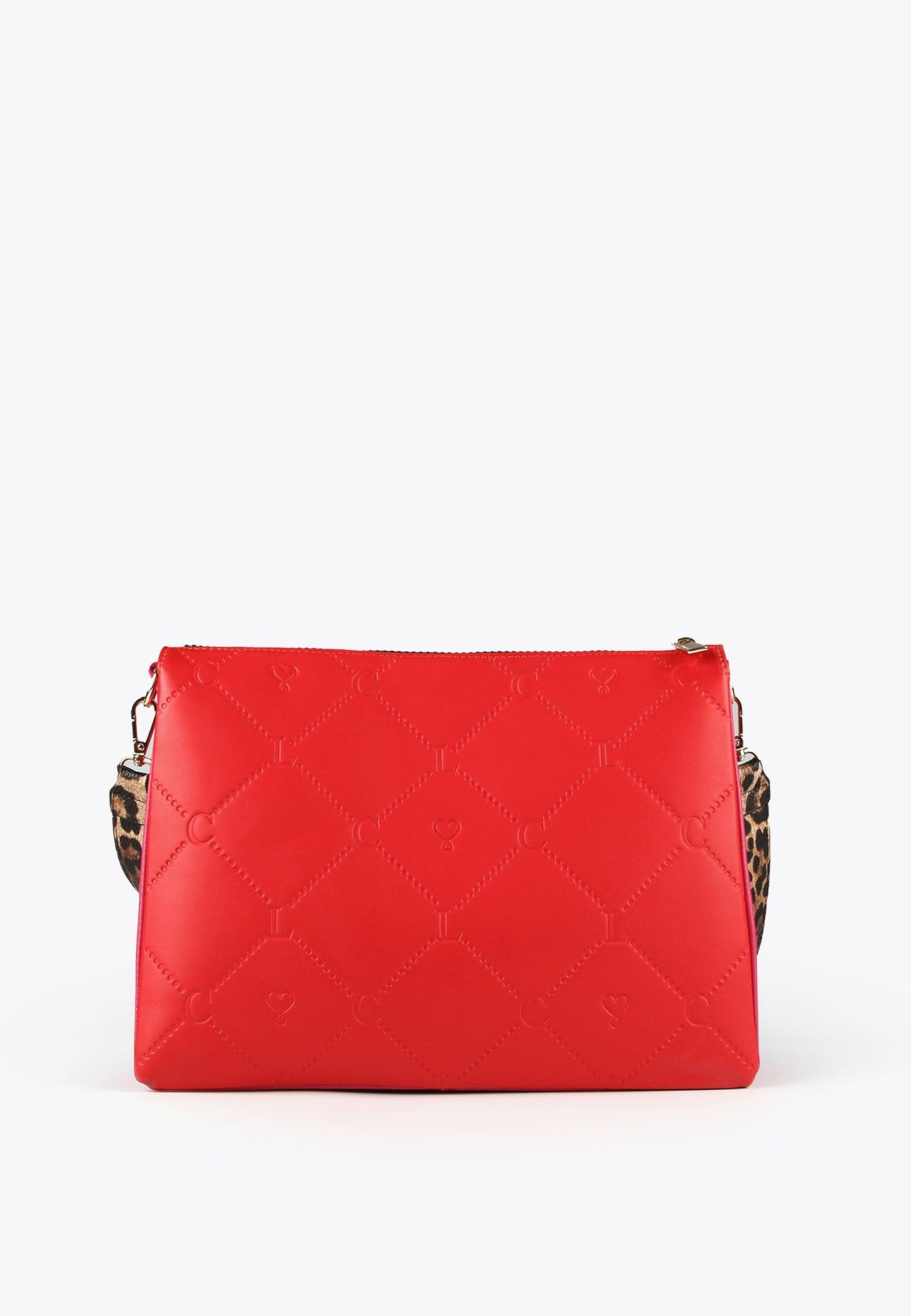 LS2404055-Red-Pink-Logo crossbody bag