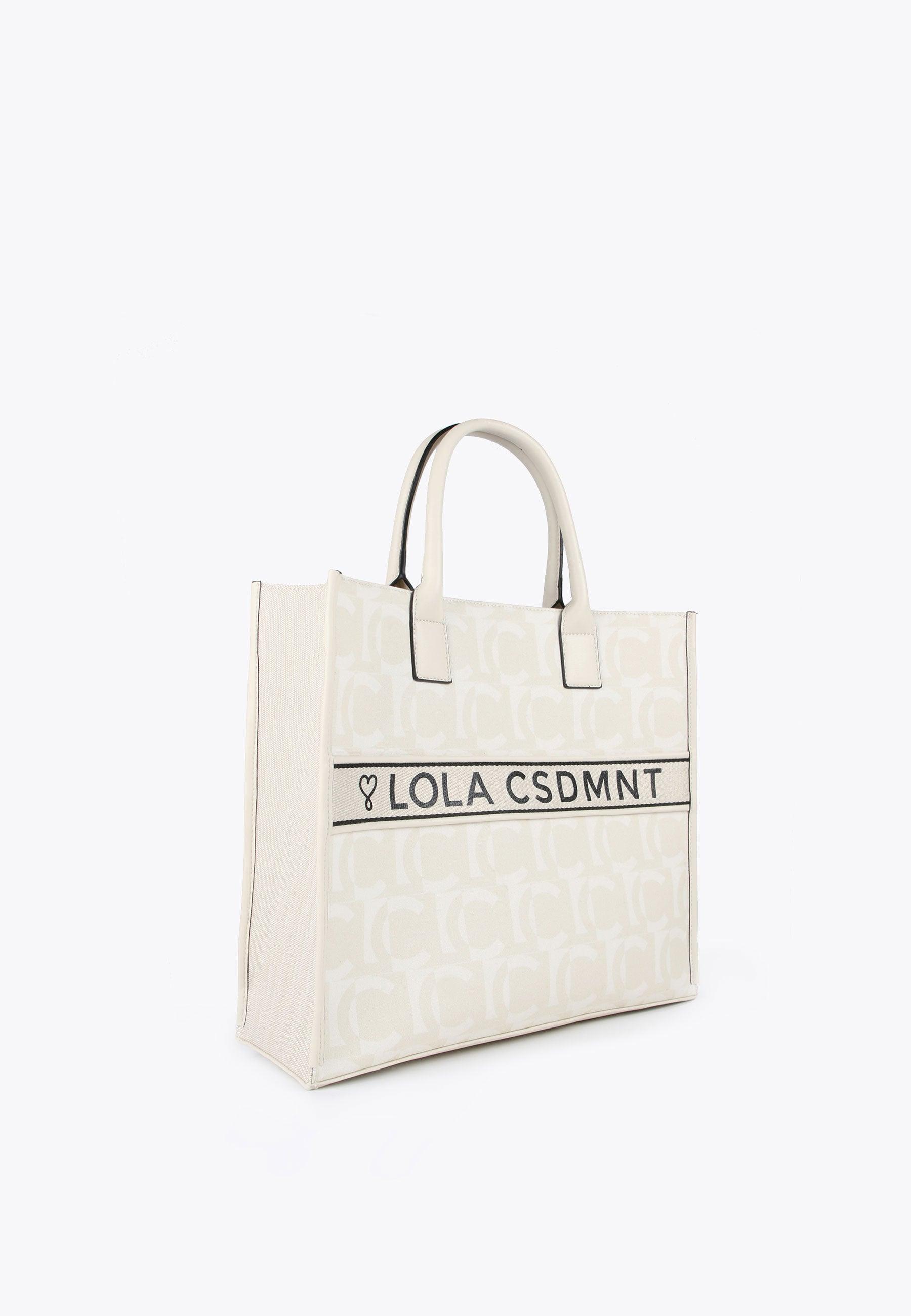 LS2404062-Ecru-Monogram tote bag