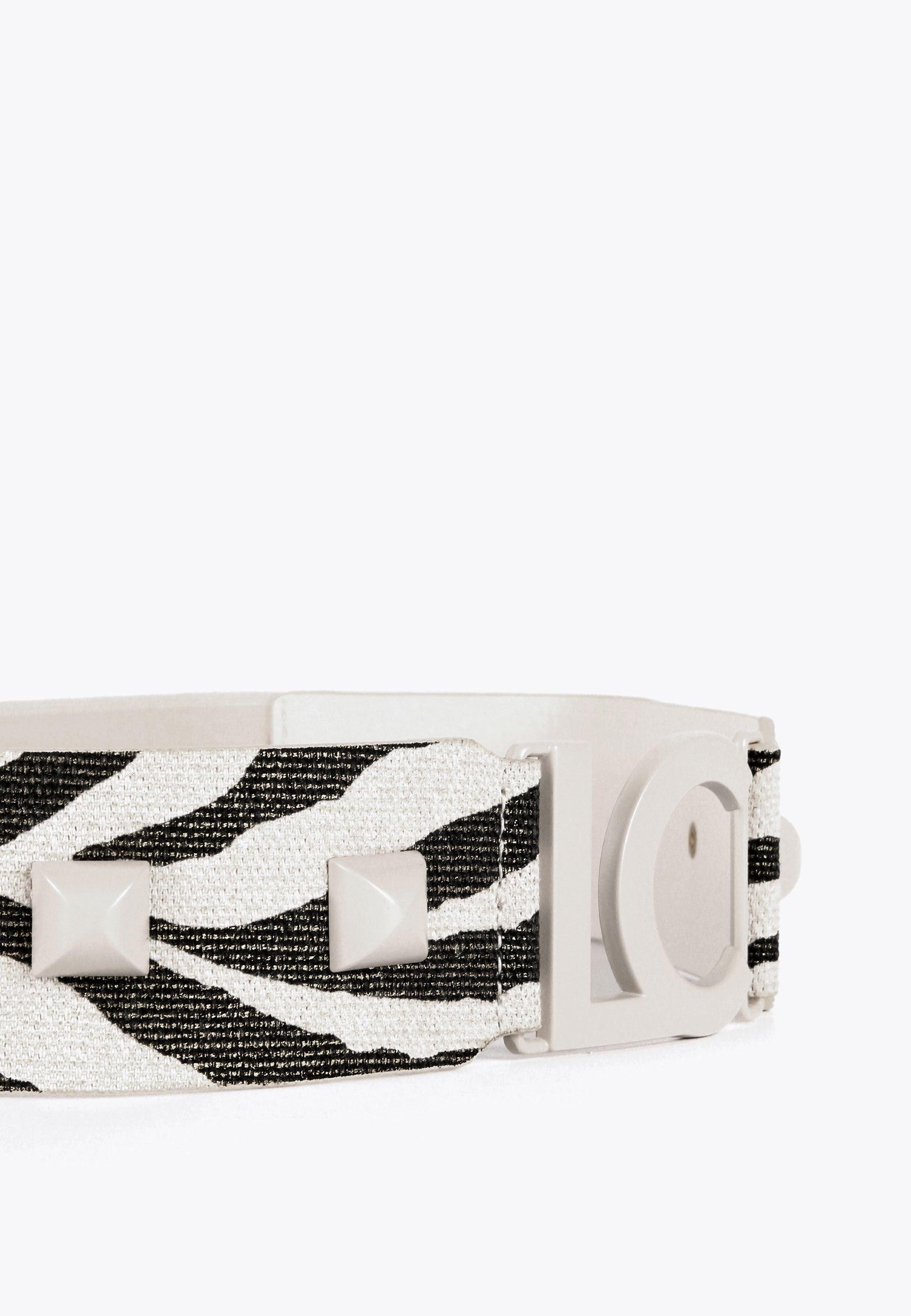 LS2406013-Ecru-Brown-Animal print elastic belt