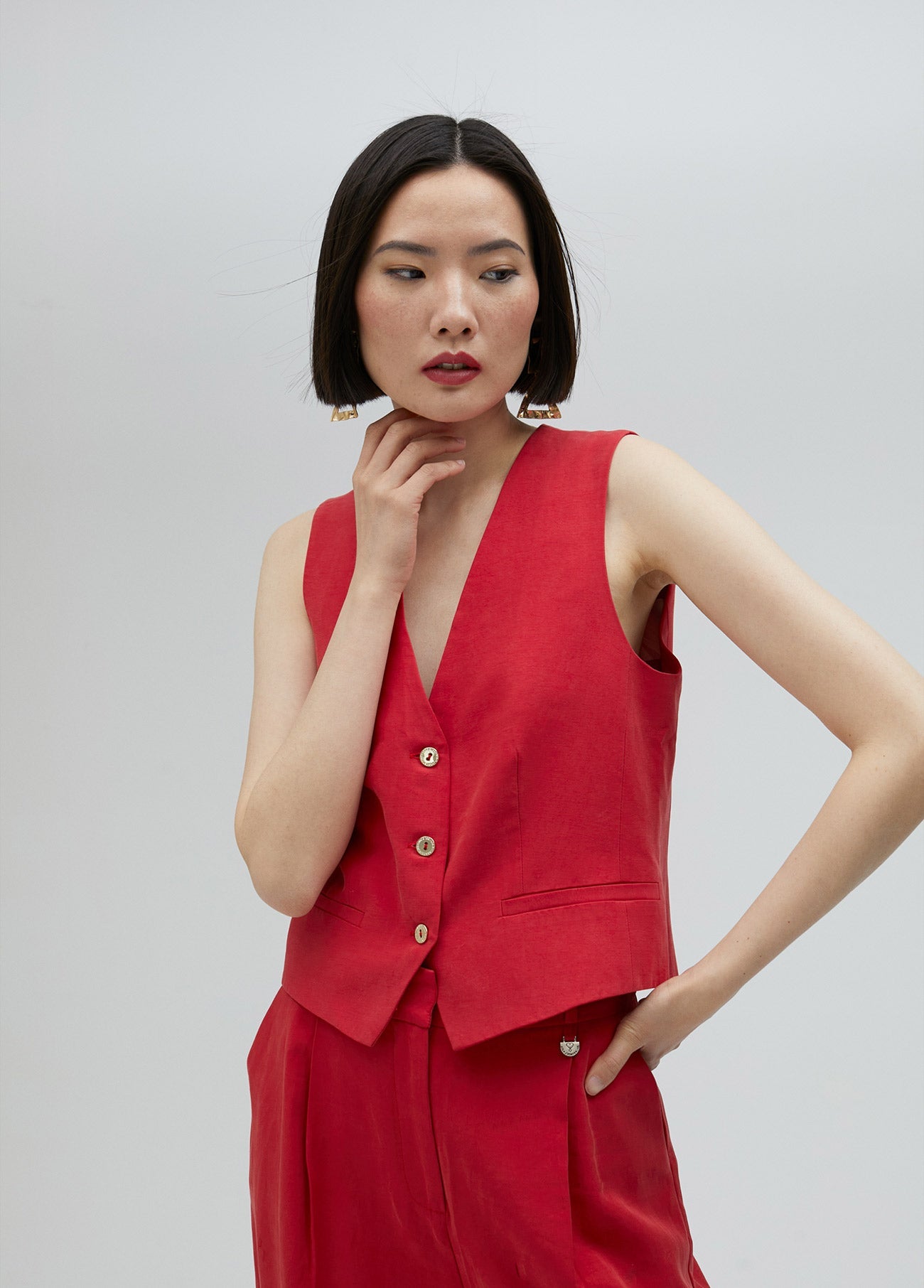 Tencel waistcoat