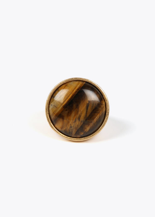 Brown agate ring