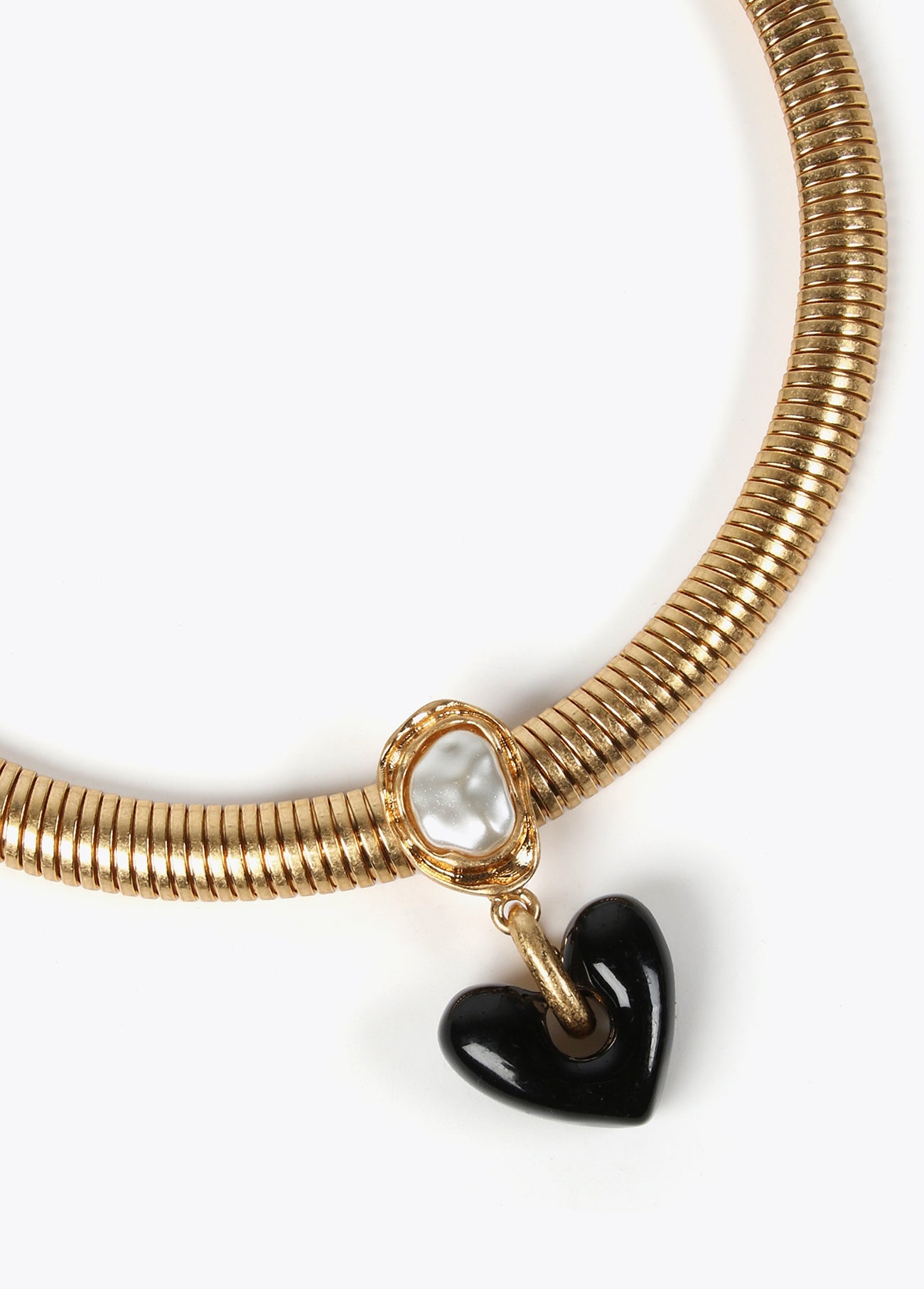 Gold-toned choker necklace