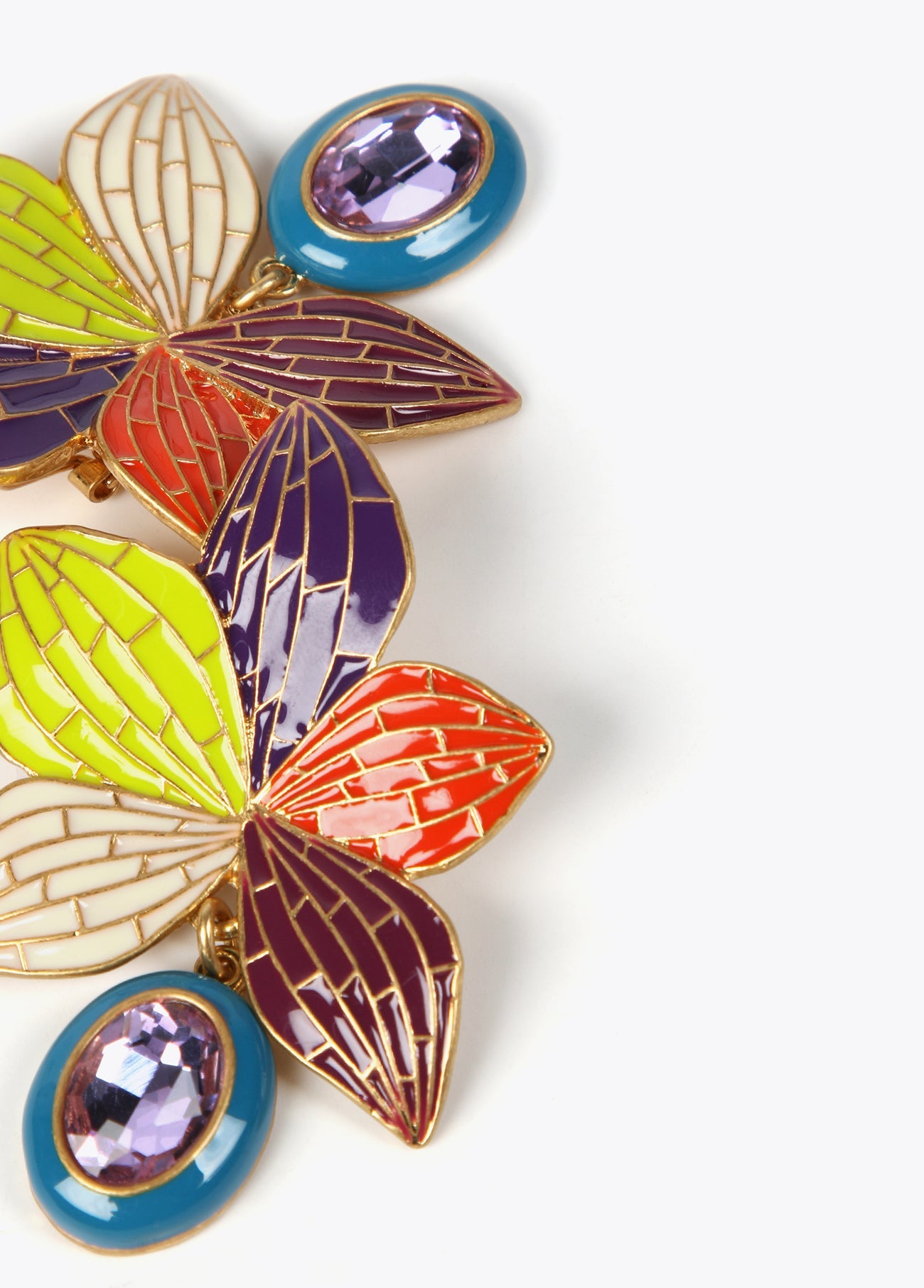 Orchid earrings