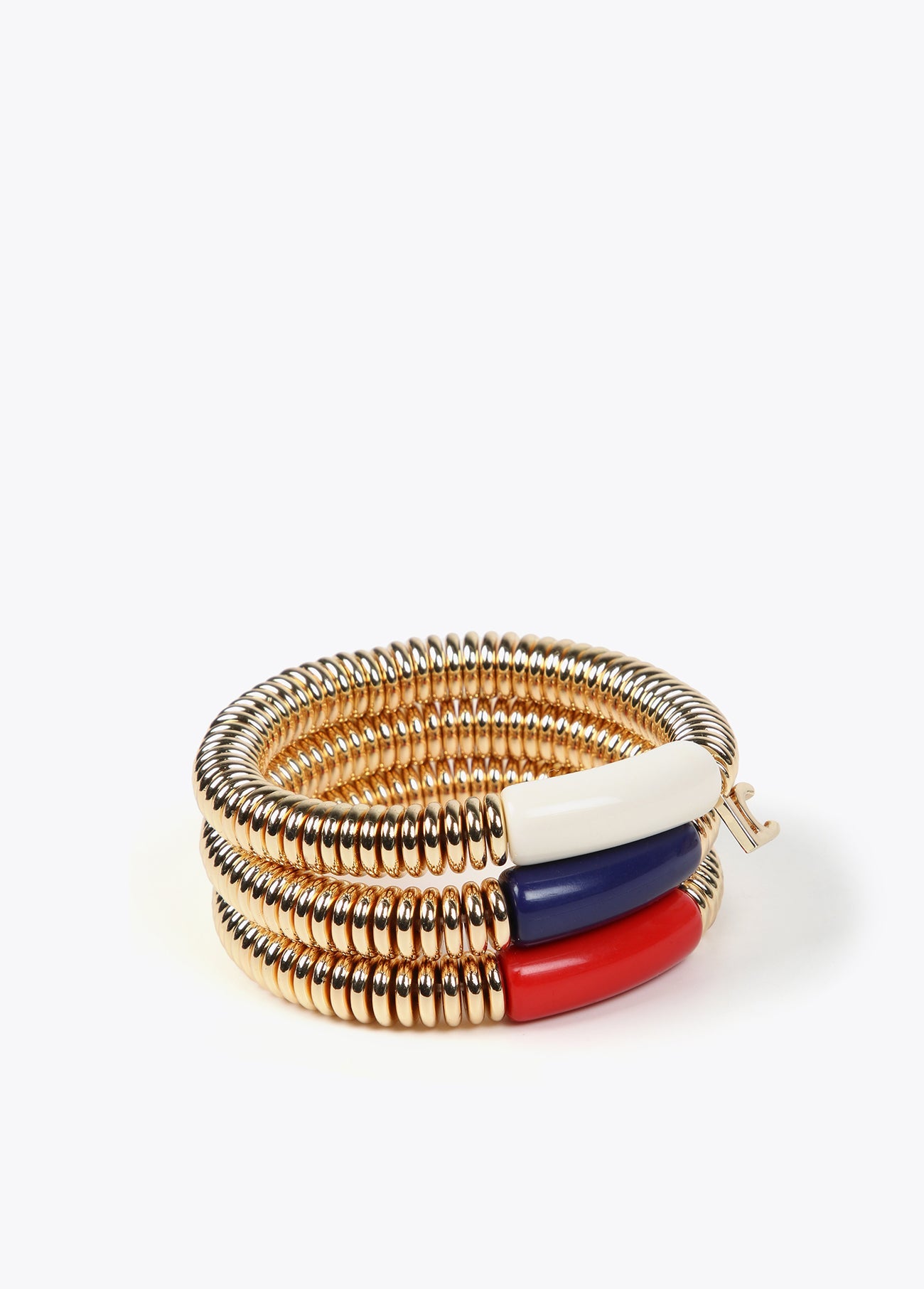 Pack of bracelets with coloured acrylic piece
