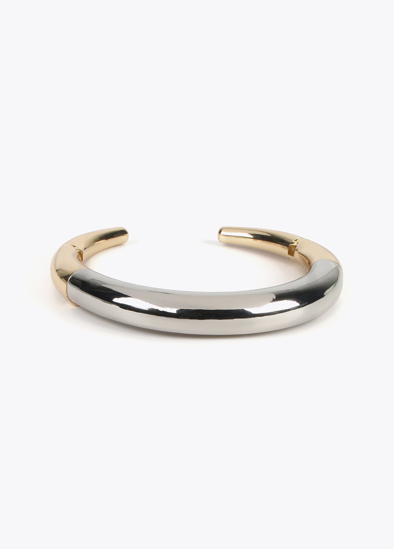 Two-tone choker necklace