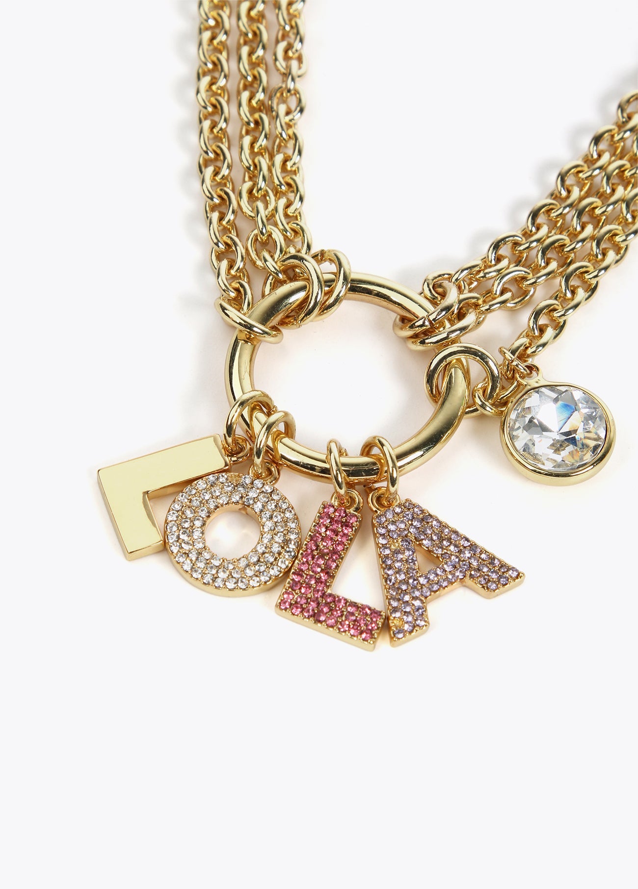 LOLA letter necklace
