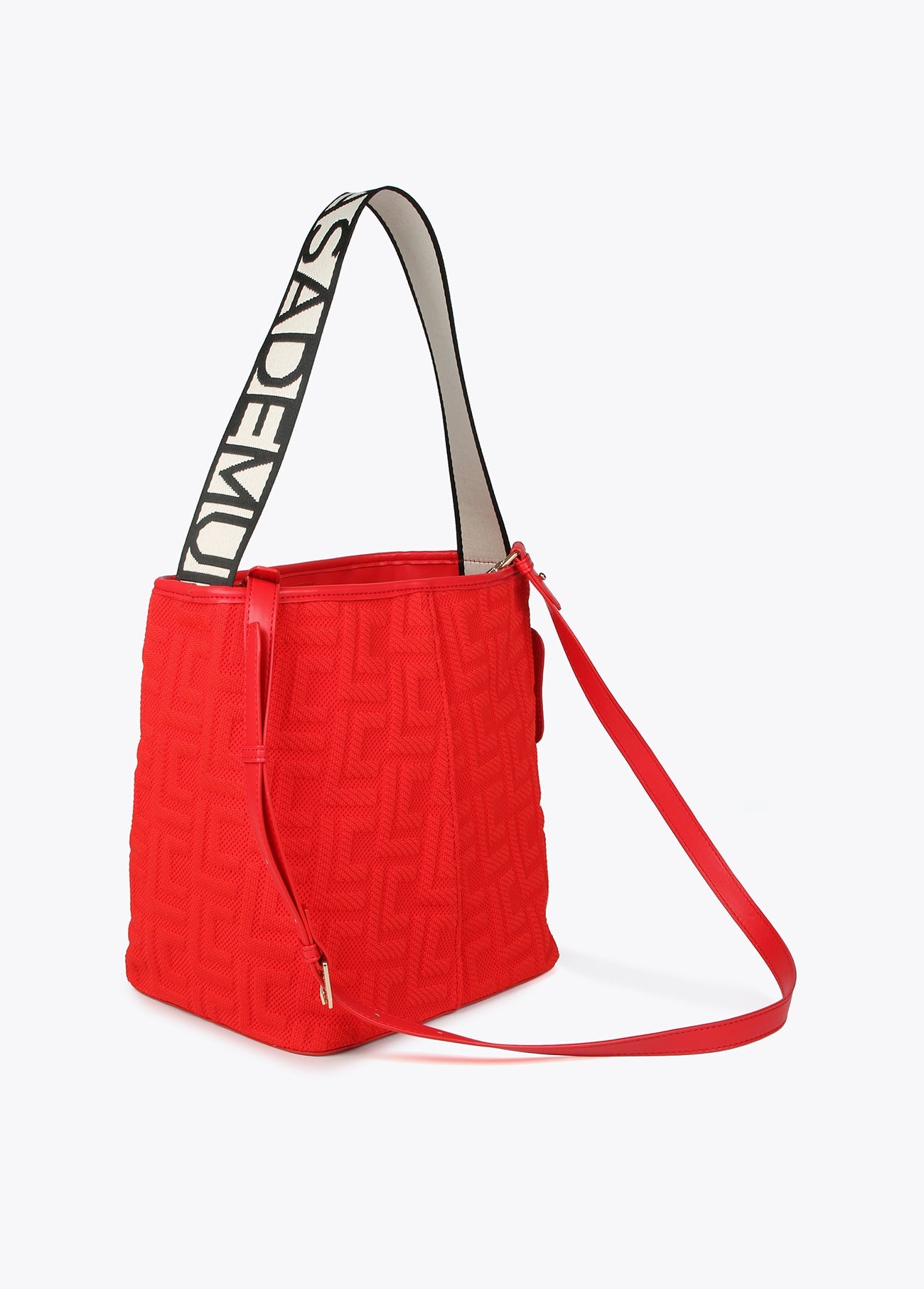 Monogrammed fabric tote bag