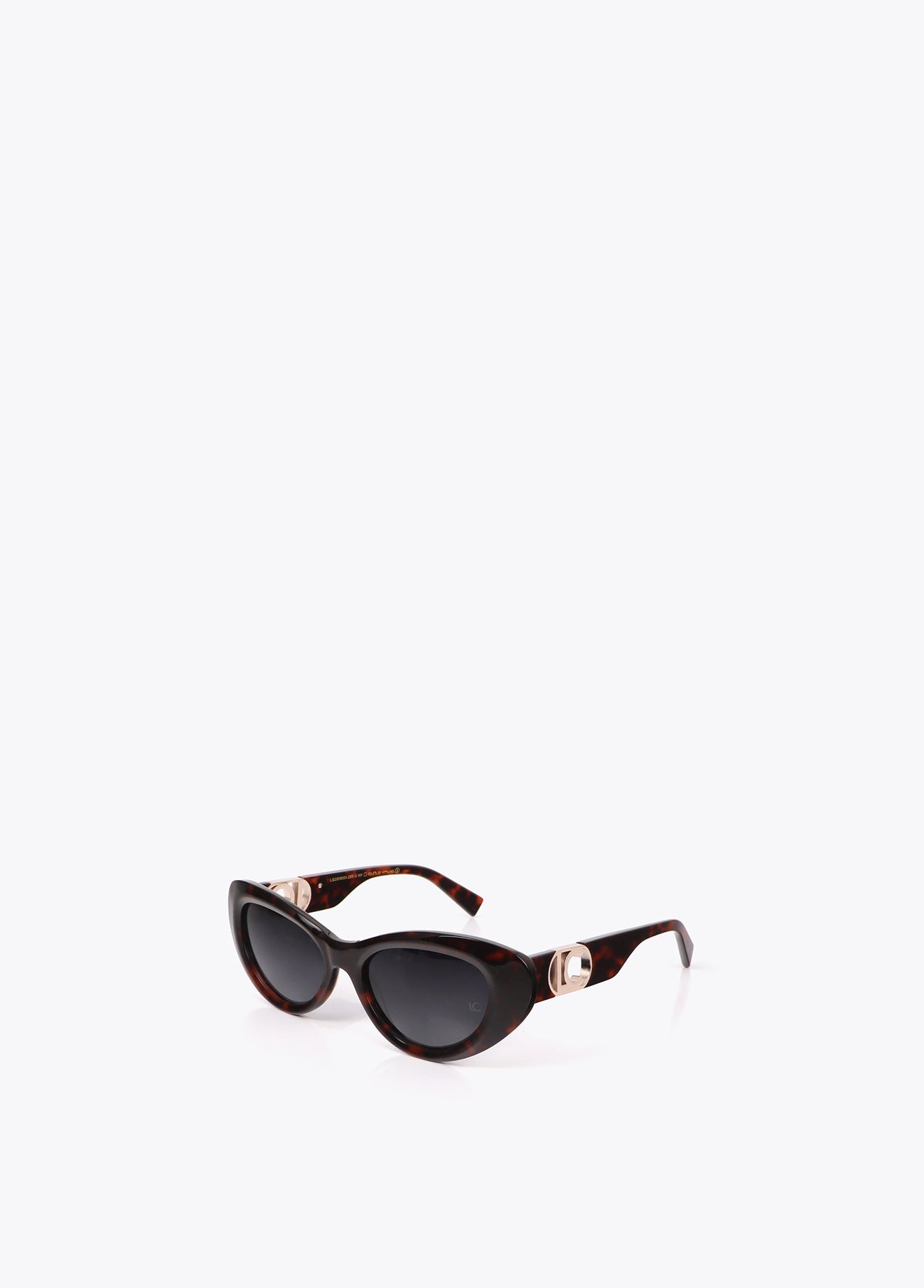Oval tortoiseshell cellulose acetate glasses