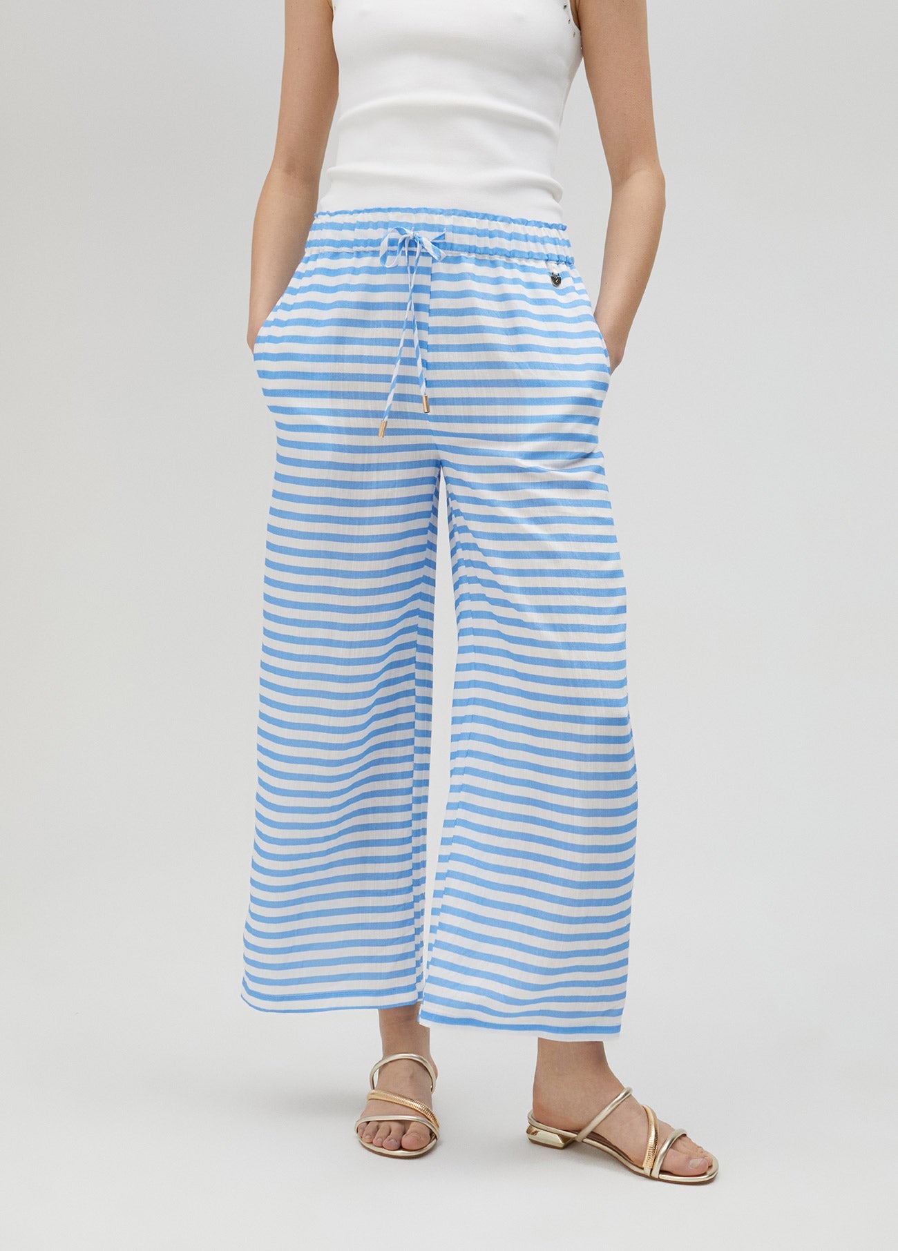 Striped trousers