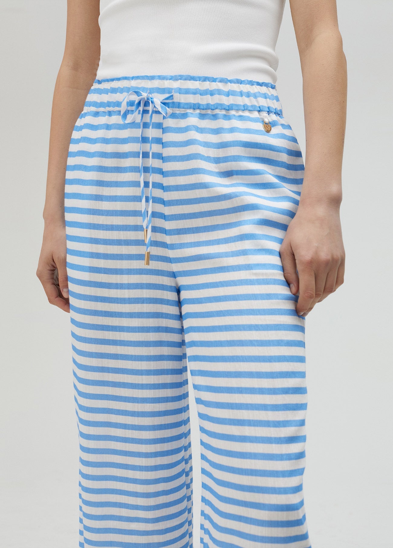 Striped trousers
