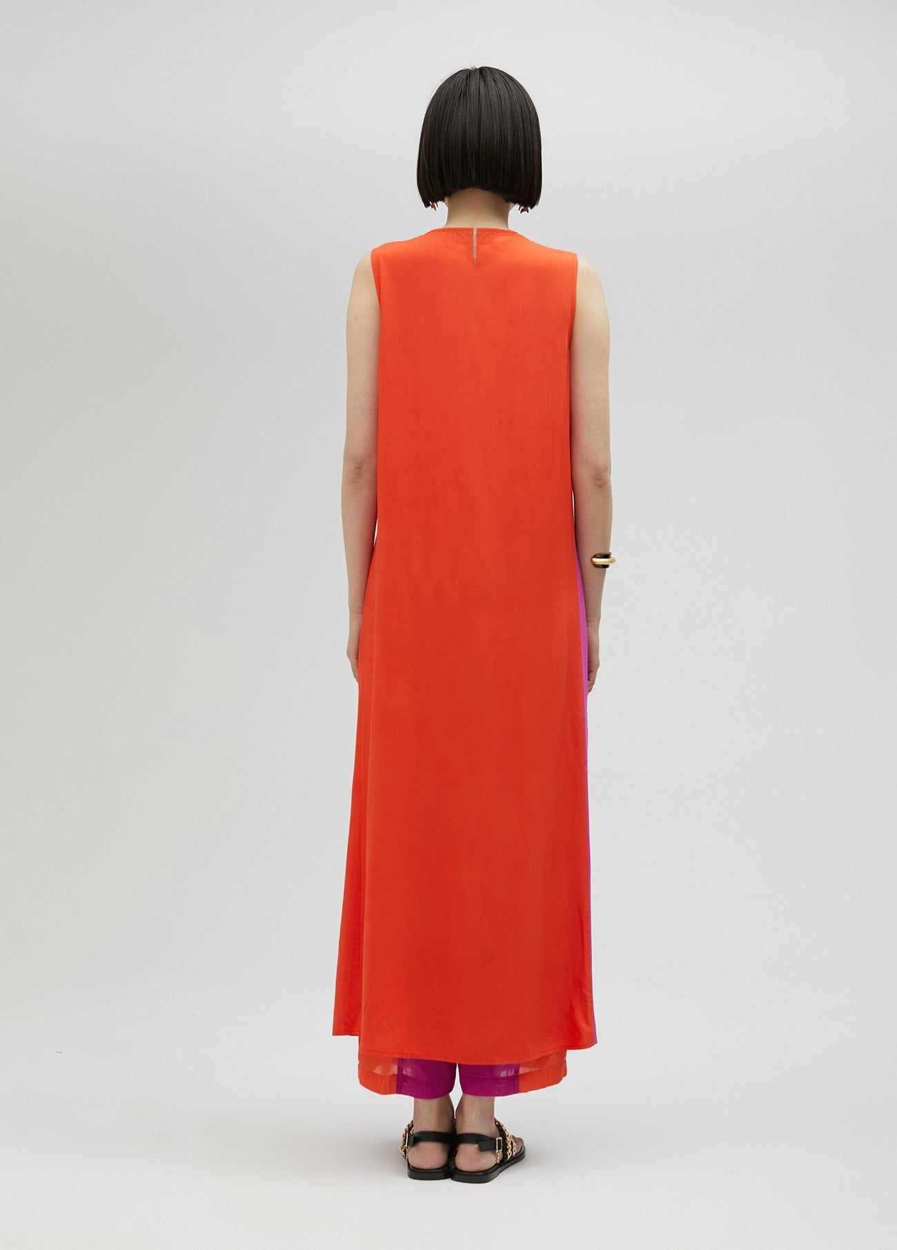 Long two-tone top