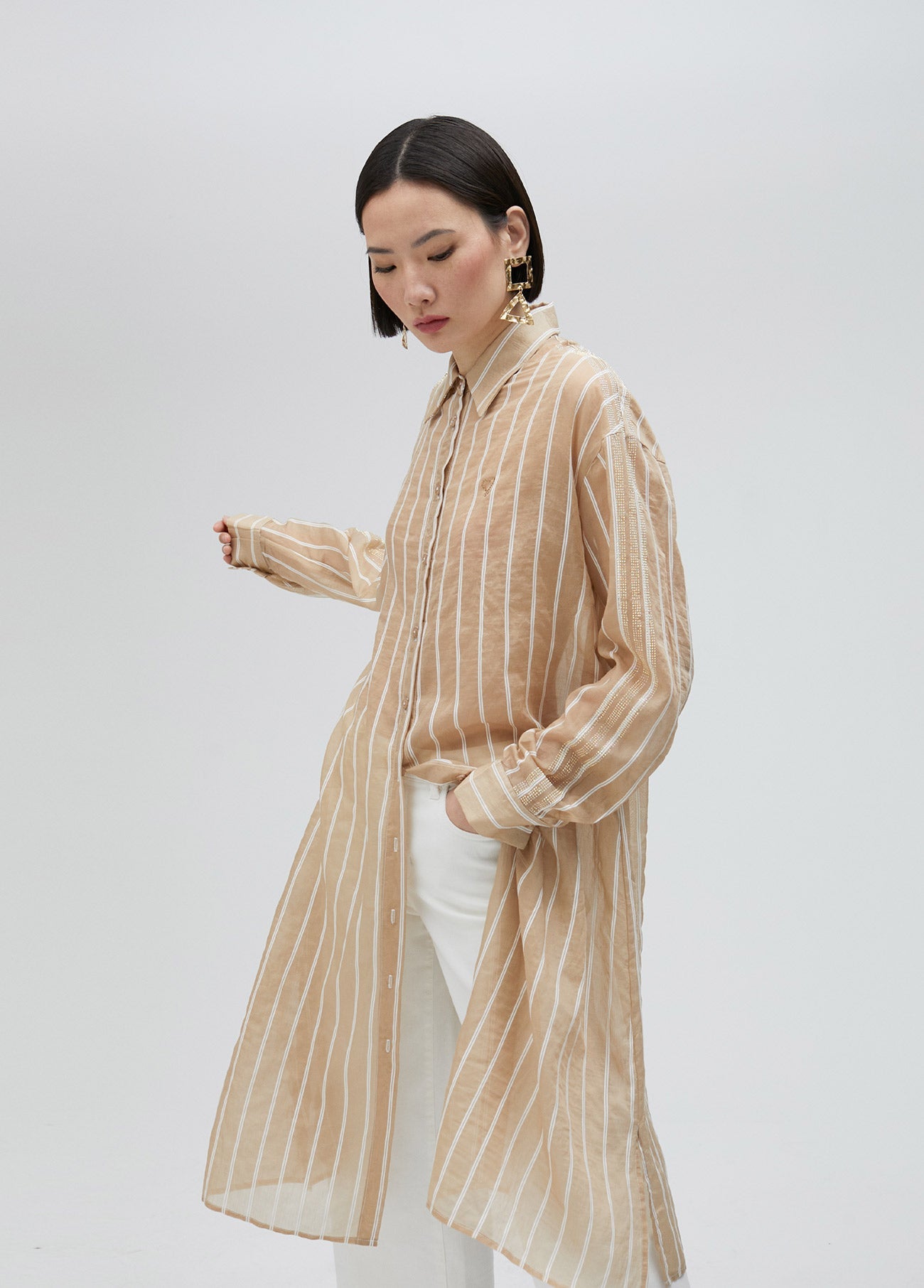 Long striped shirt