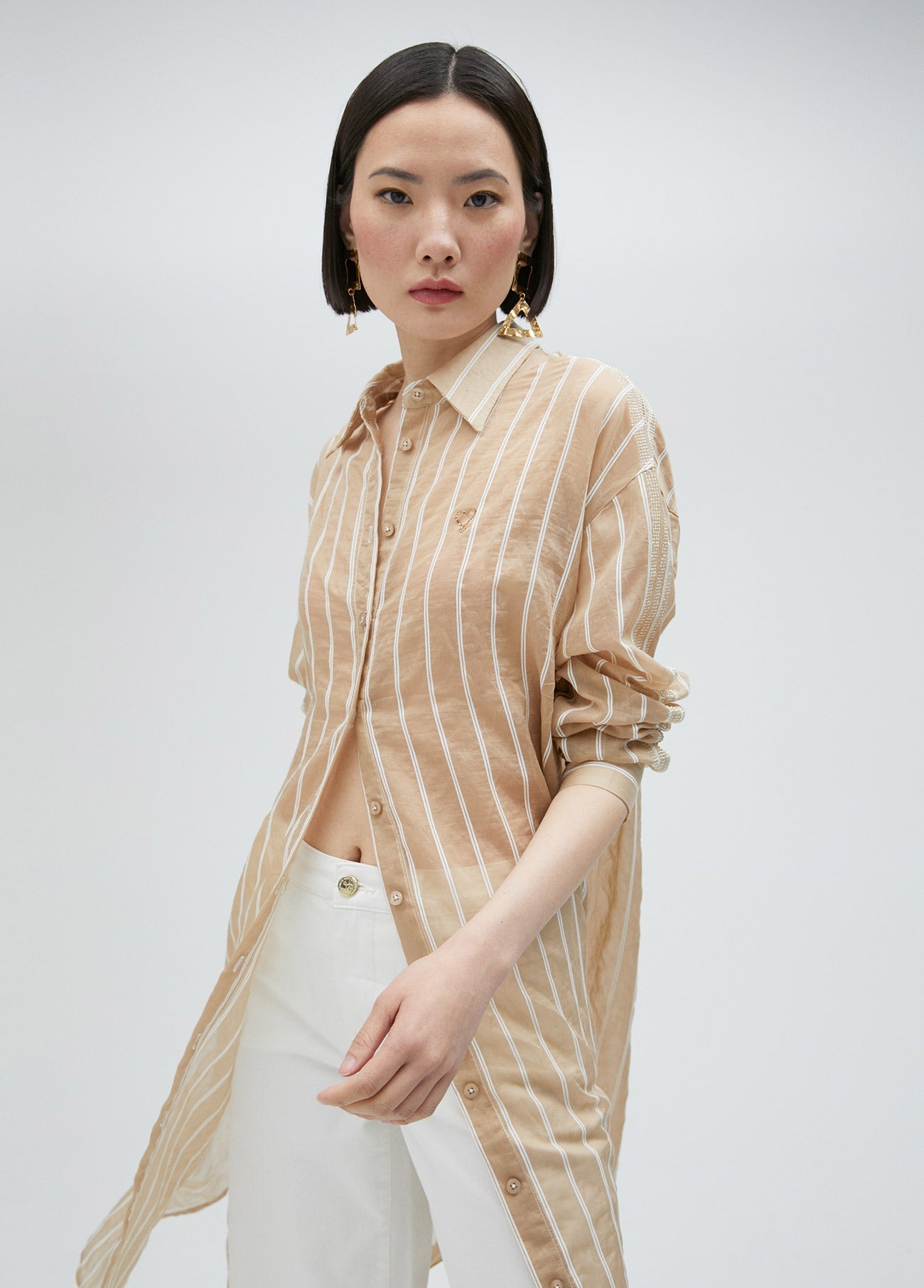 Long striped shirt