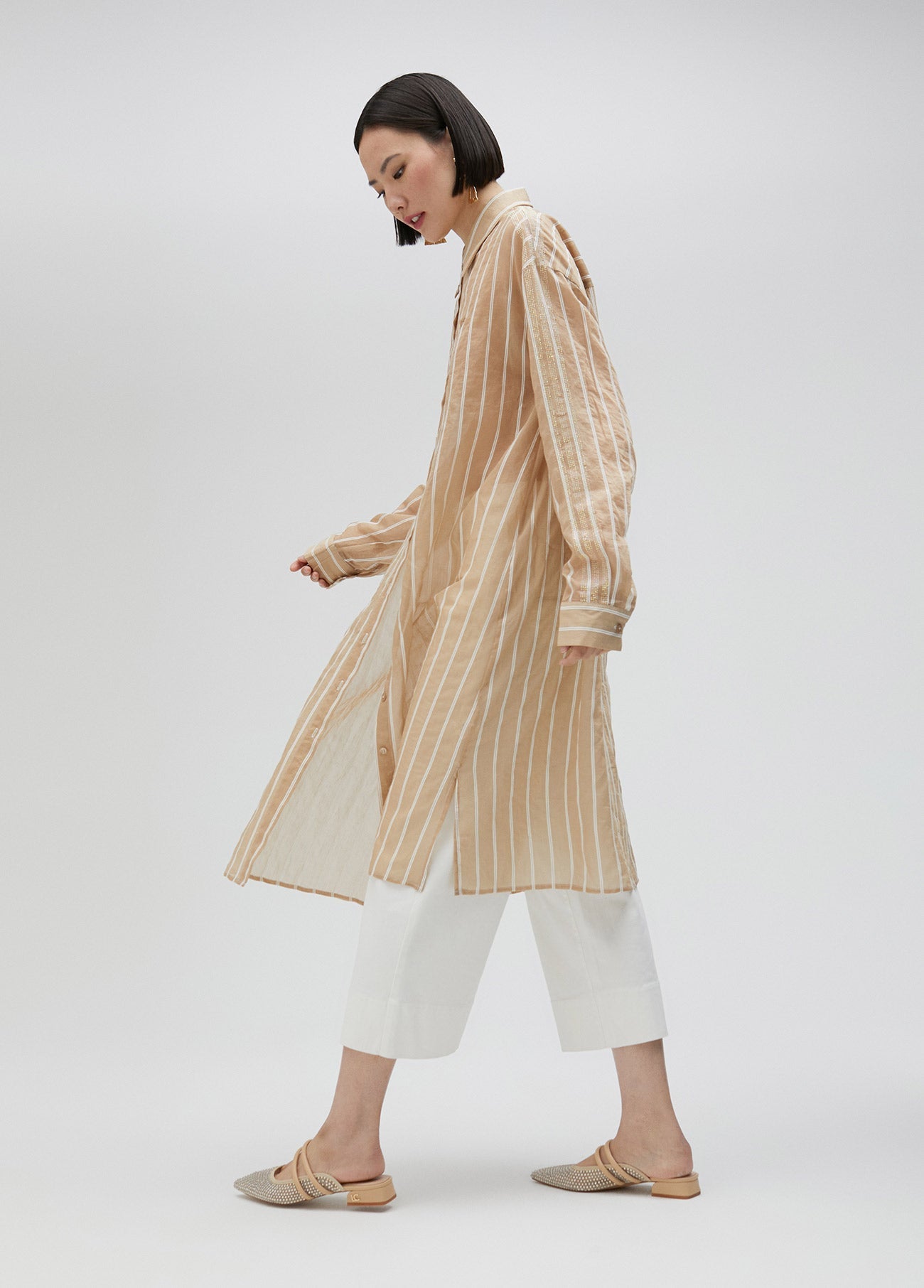Long striped shirt