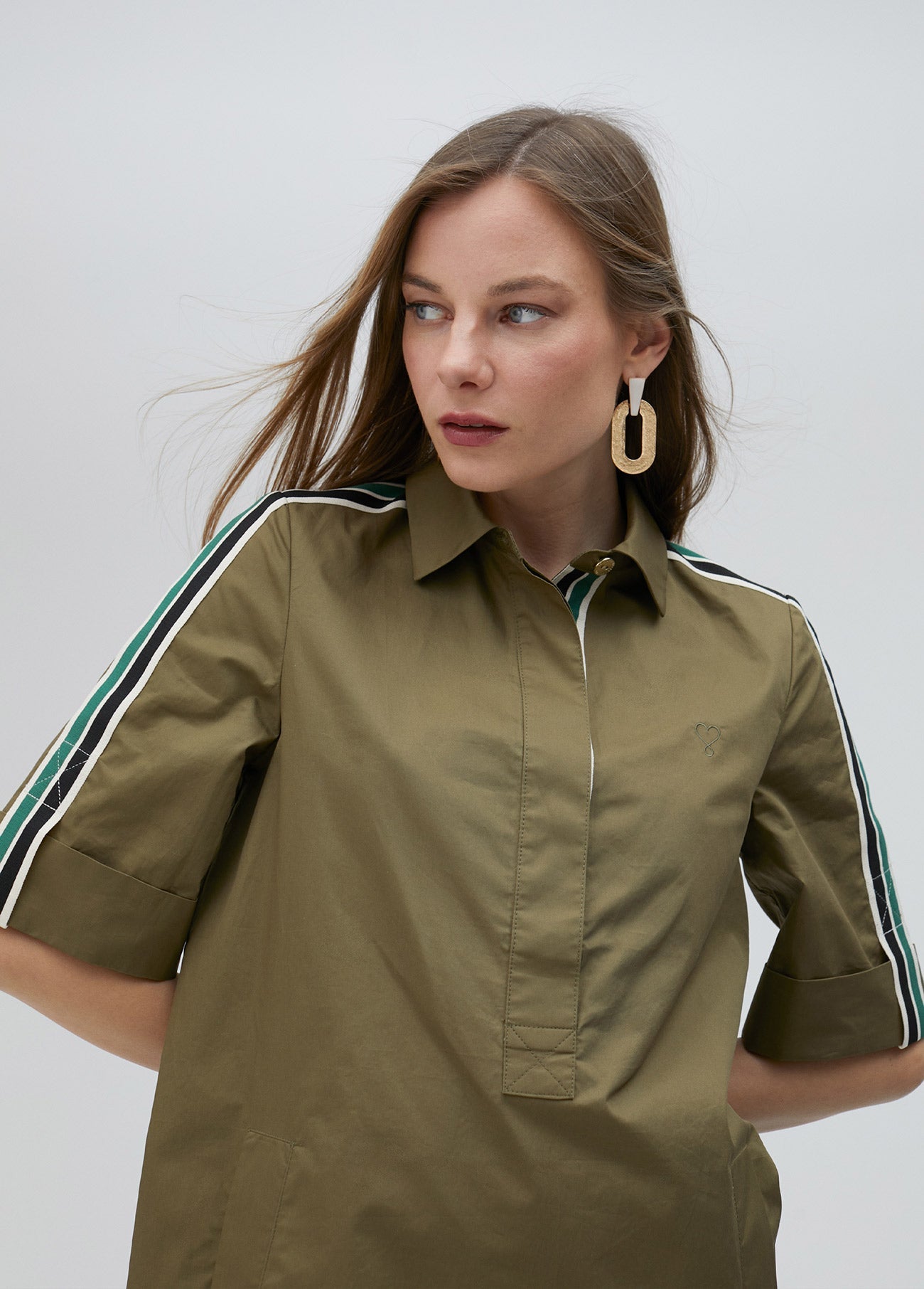 Midi shirt dress